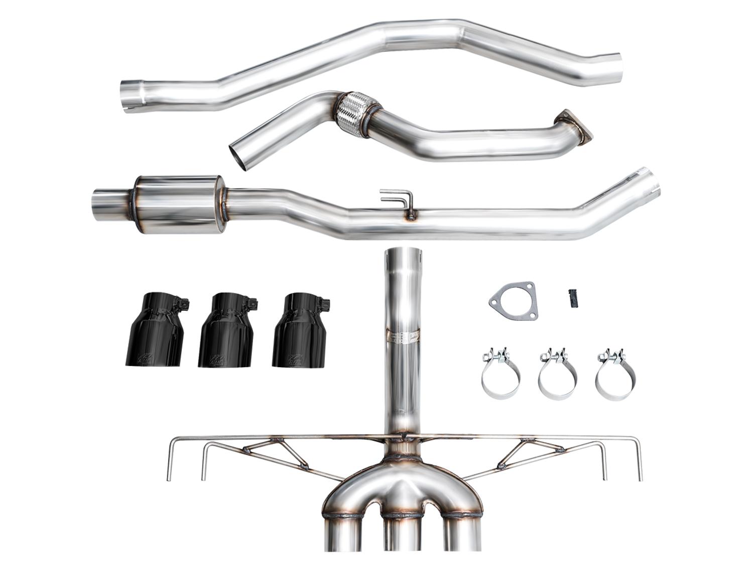 AWE Track Edition for FL5 CTR - Triple Diamond Black Tips - 3020-53287
