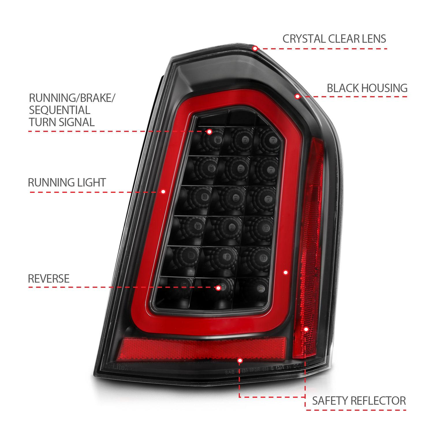 ANZO Anzo Usa Led Taillights (2011-2014 300) - 321343