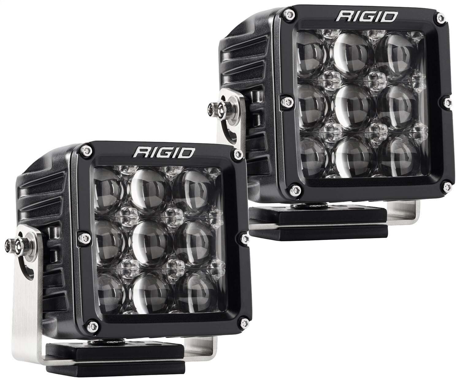 RIGID Industries Rigid D-Xl Pro Led Light, Hyperspot Optic, Surface Mount, Black Housing, Pair - 322413
