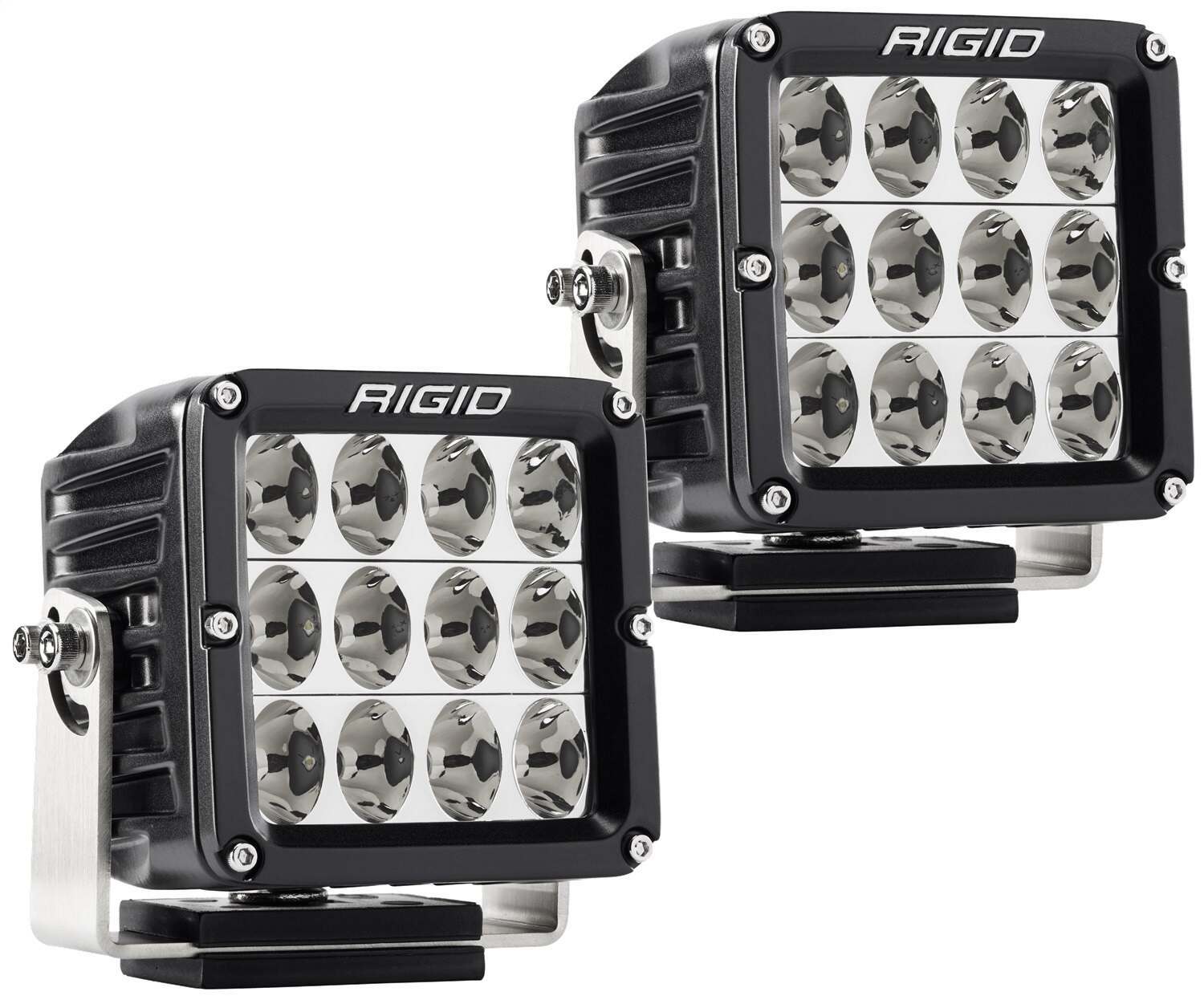 RIGID Industries Rigid D-Xl Pro Led Light, Driving Optic, Surface Mount, Black Housing, Pair - 322613