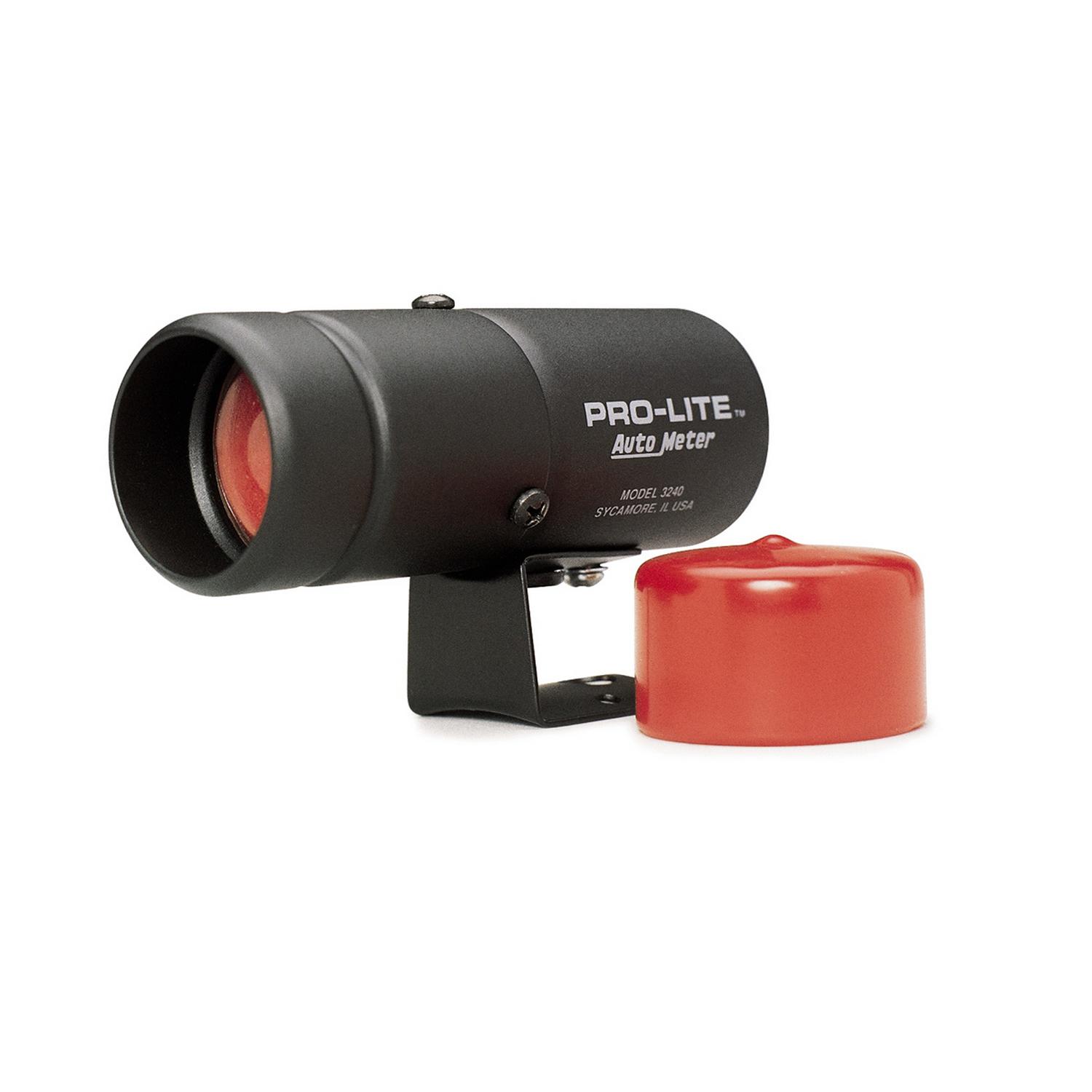 Auto Meter WARNING LIGHT, BLACK PRO-LITE - 3240