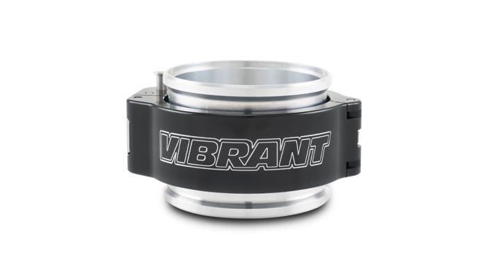 Vibrant Performance 2.50in O.D. Aluminized HD 2.0 Clamp Assembly - Anodized Black - 32515