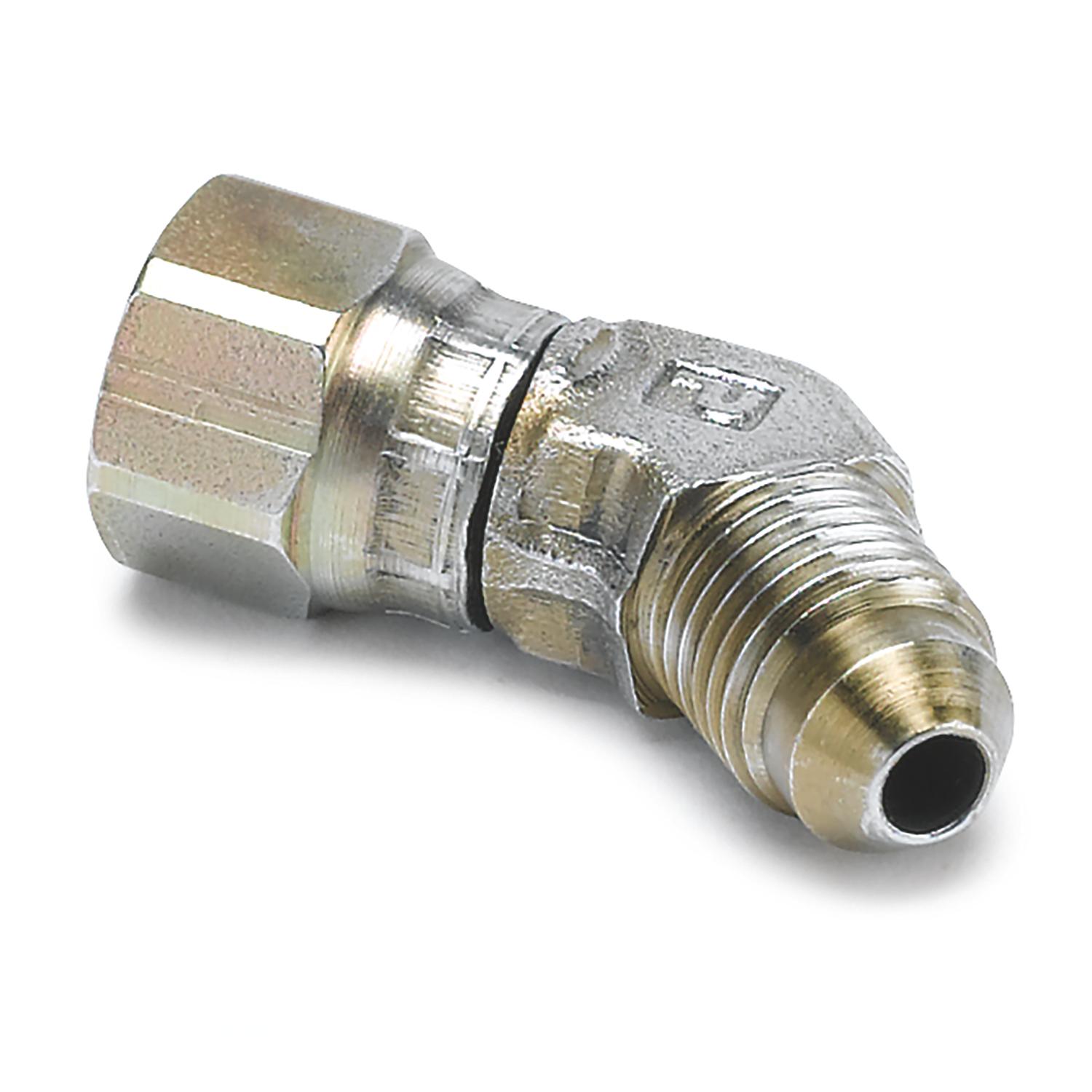 Auto Meter FITTING, ADAPTER, 45 °, -4AN FEMALE TO -4AN MALE, STEEL - 3273