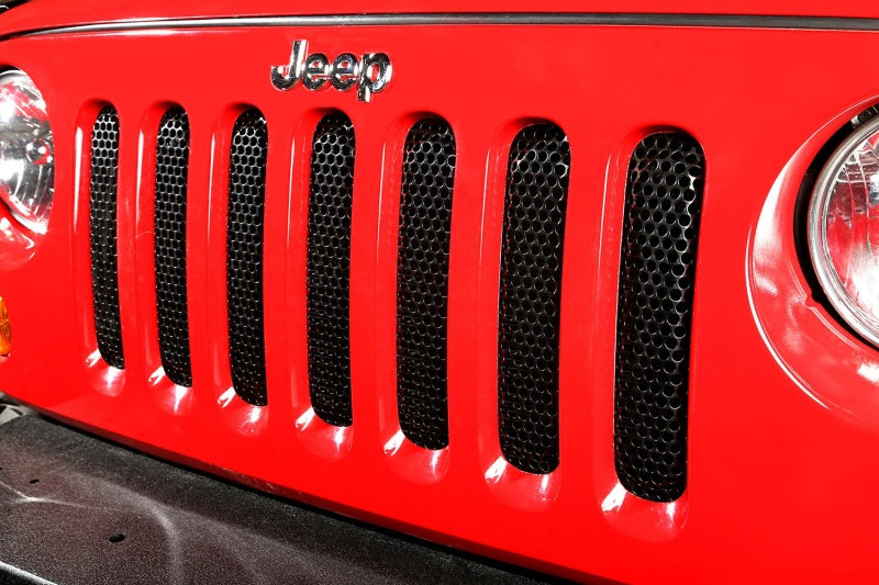 Rugged Ridge Grille Insert Black; 07-18 Jeep Wrangler Jk - 11401.32