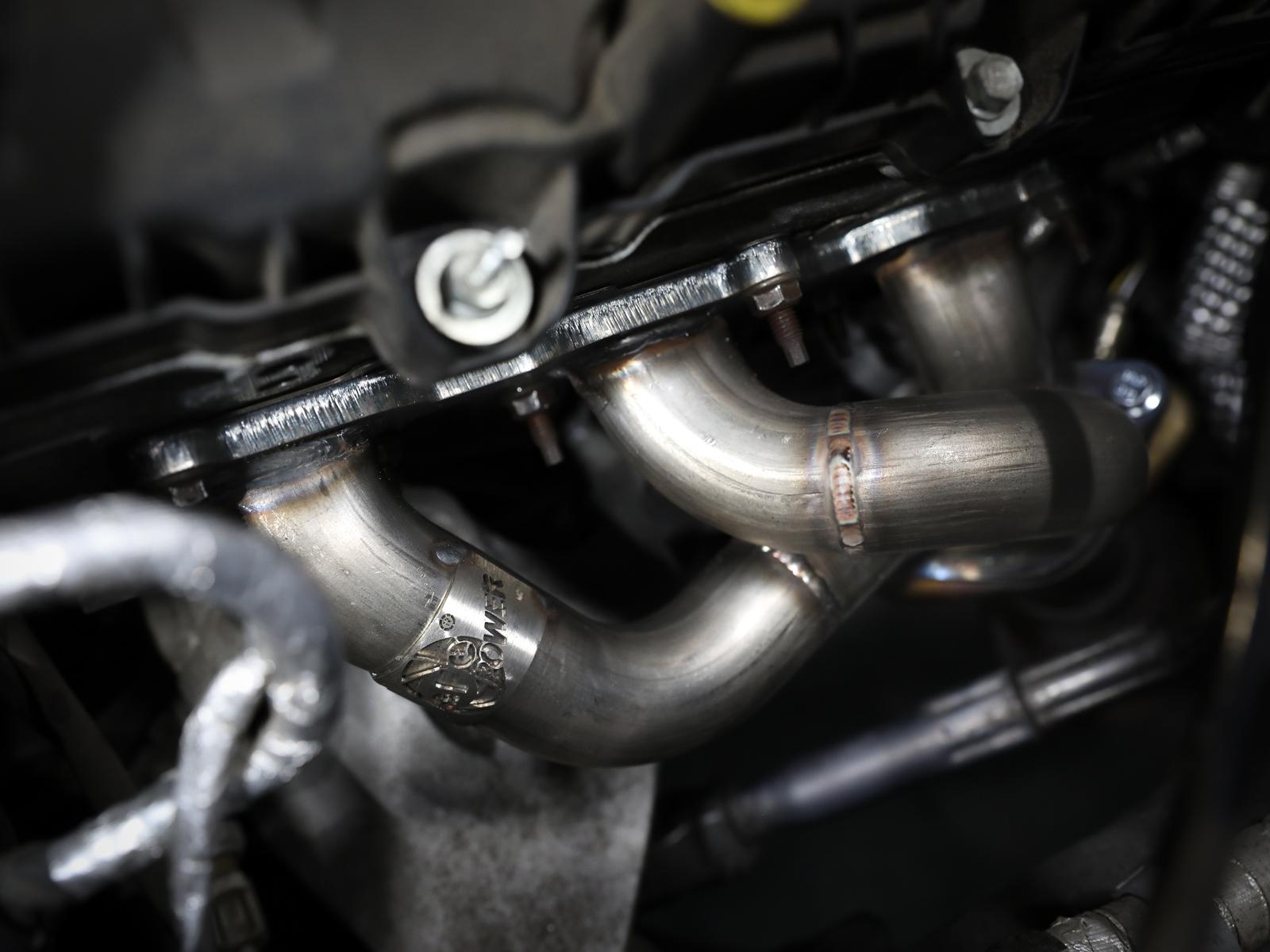 AFE Twisted Steel 409 Stainless Steel Short Tube Header (Ford Mustang 11-17 V6-3.7L) - 48-43031