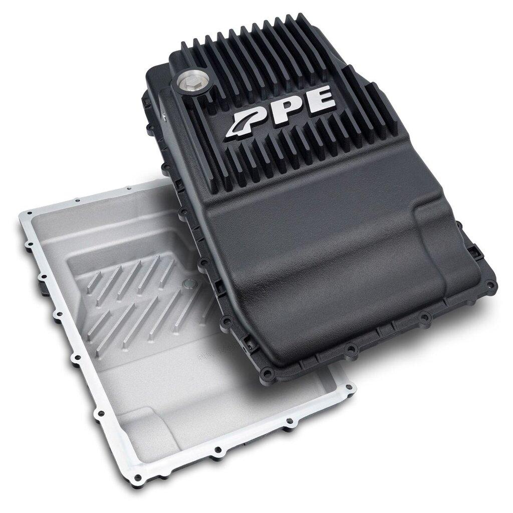 PPE Power Deep Transmission Pan - Heavy Duty Cast Aluminum - Black (2018-2024 Ford with 10R80 / 10R60 Transmission) - 328053620