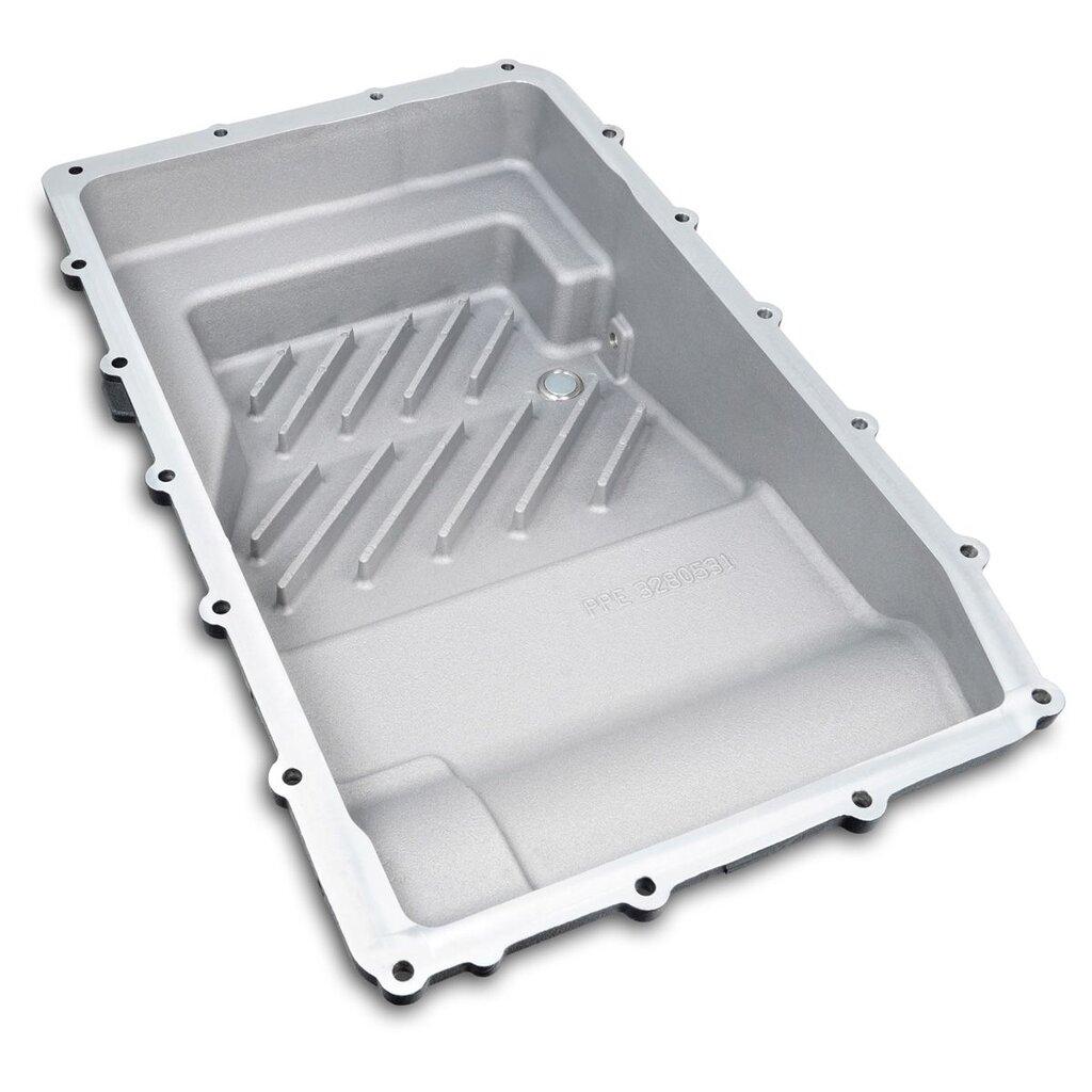 PPE Power Deep Transmission Pan - Heavy Duty Cast Aluminum - Black (2018-2024 Ford with 10R80 / 10R60 Transmission) - 328053620