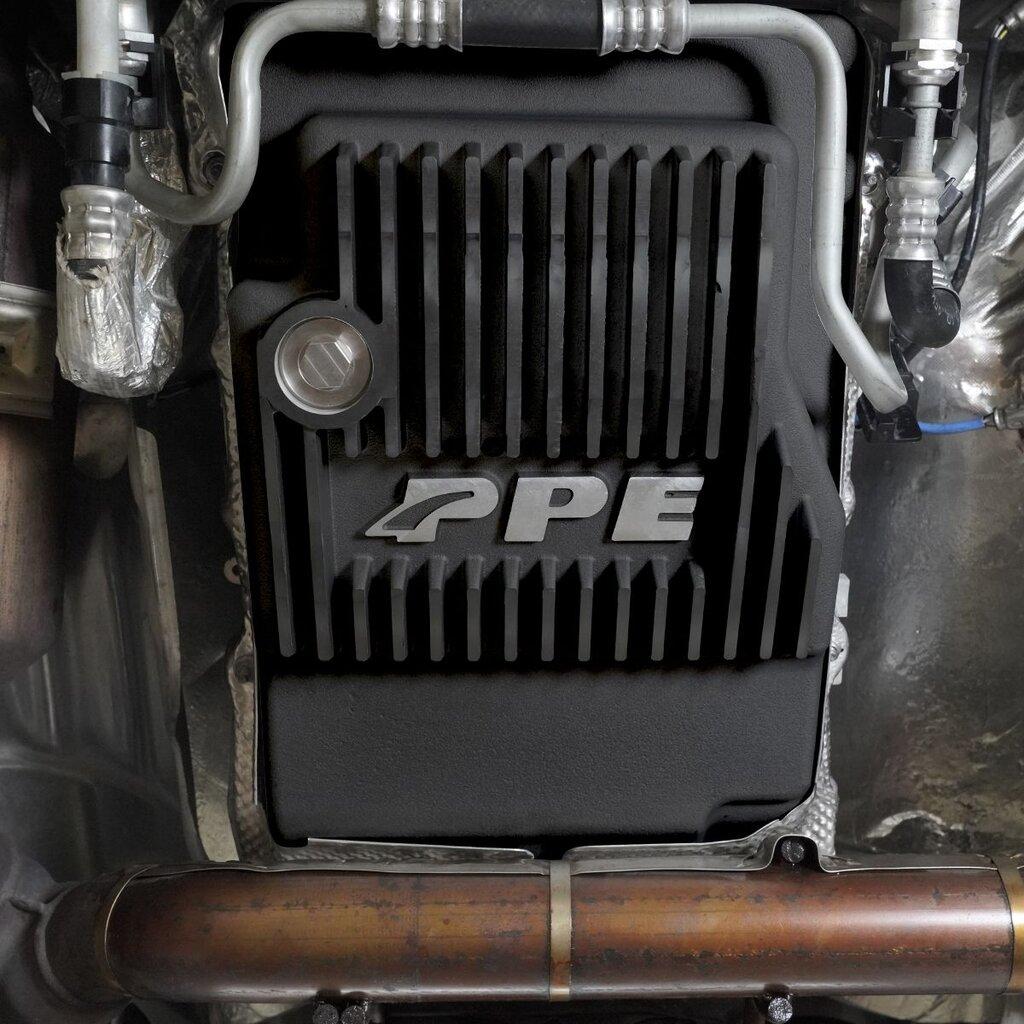 PPE Power Deep Transmission Pan - Heavy Duty Cast Aluminum - Black (2018-2024 Ford with 10R80 / 10R60 Transmission) - 328053620