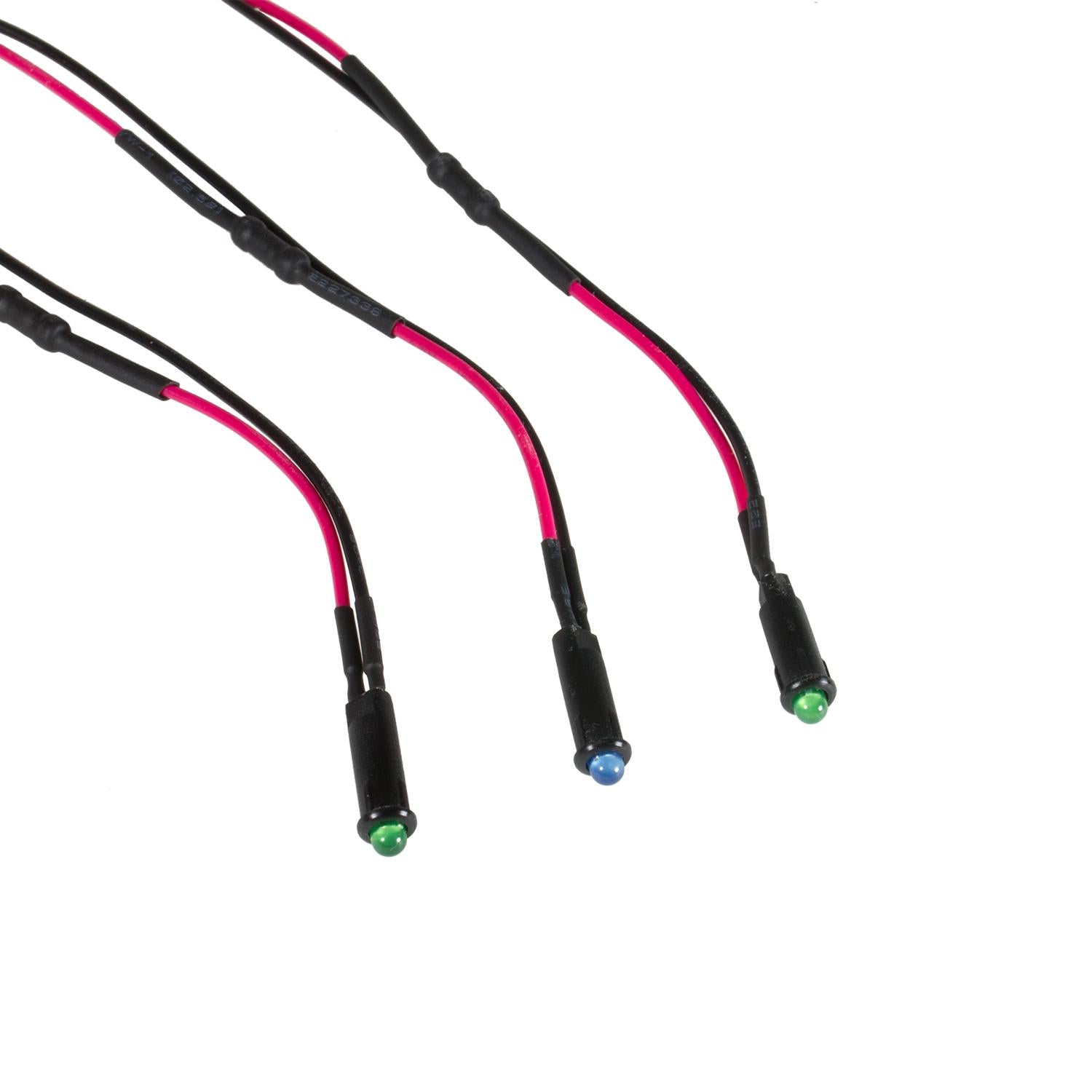 Auto Meter LED INDICATOR LIGHT KIT (2 GREEN, 1 BLUE) - 3283