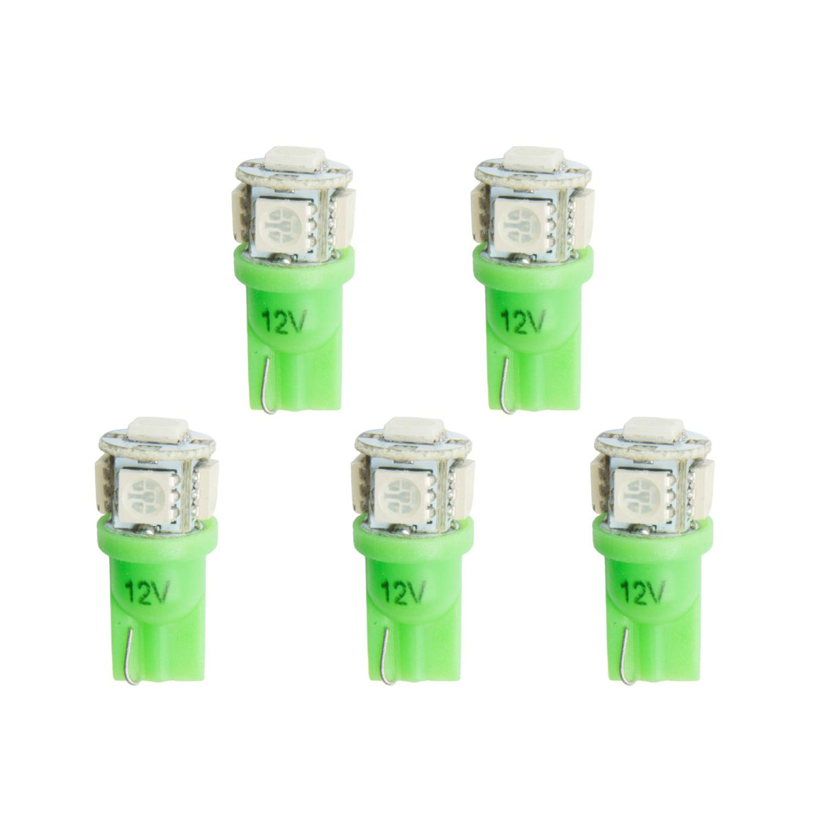 Auto Meter LED BULB, REPLACEMENT, T3 WEDGE, GREEN, 5 PACK - 3285-K