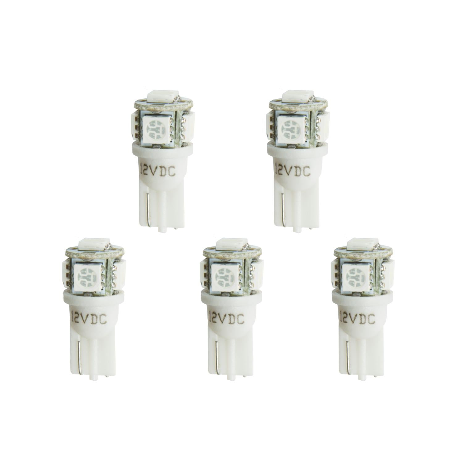 Auto Meter LED BULB, REPLACEMENT, T3 WEDGE, WHITE, 5 PACK - 3288-K