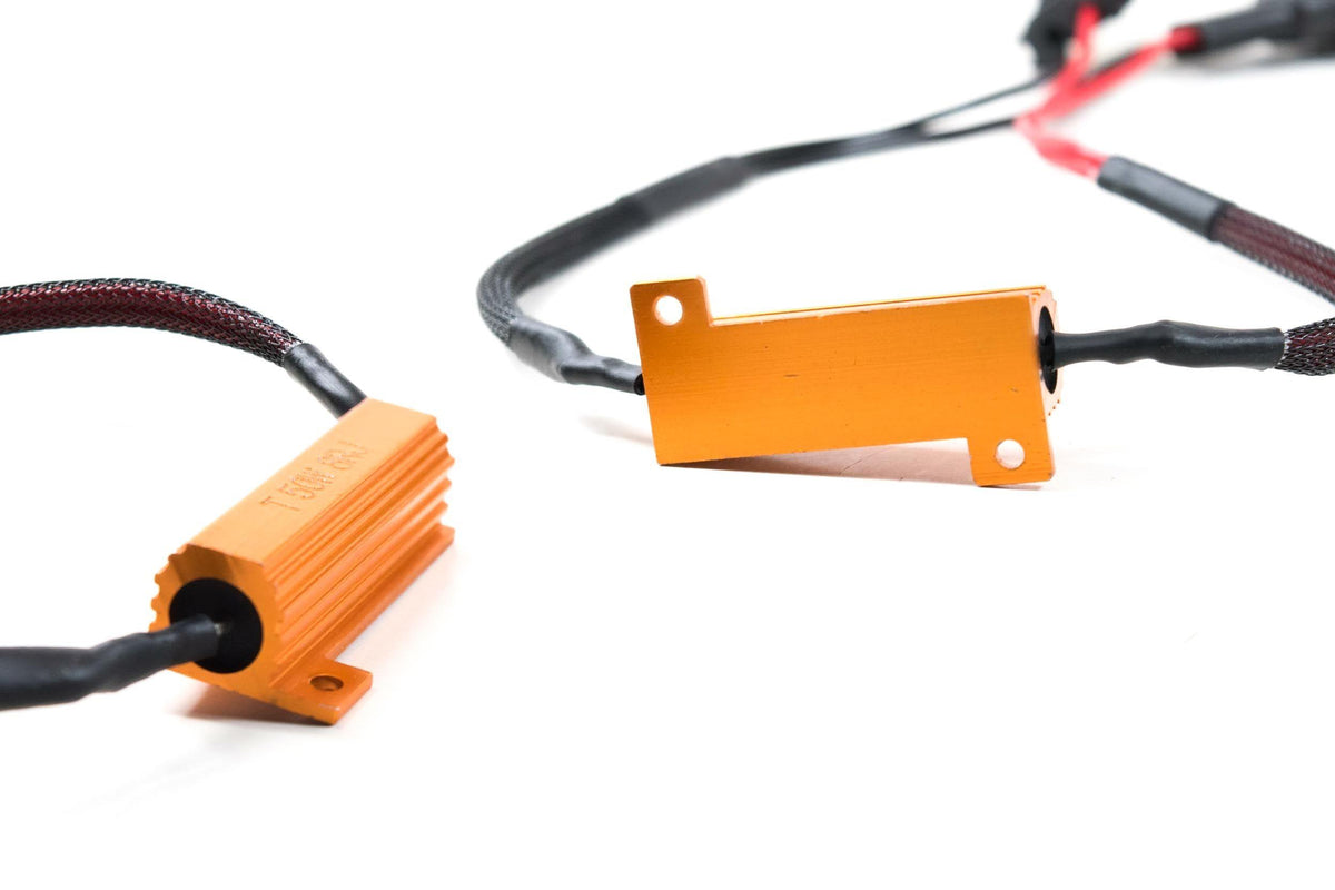 GTR Lighting Resistor T-Harness: H4/9003 (50w) (Universal) - GTR.H124
