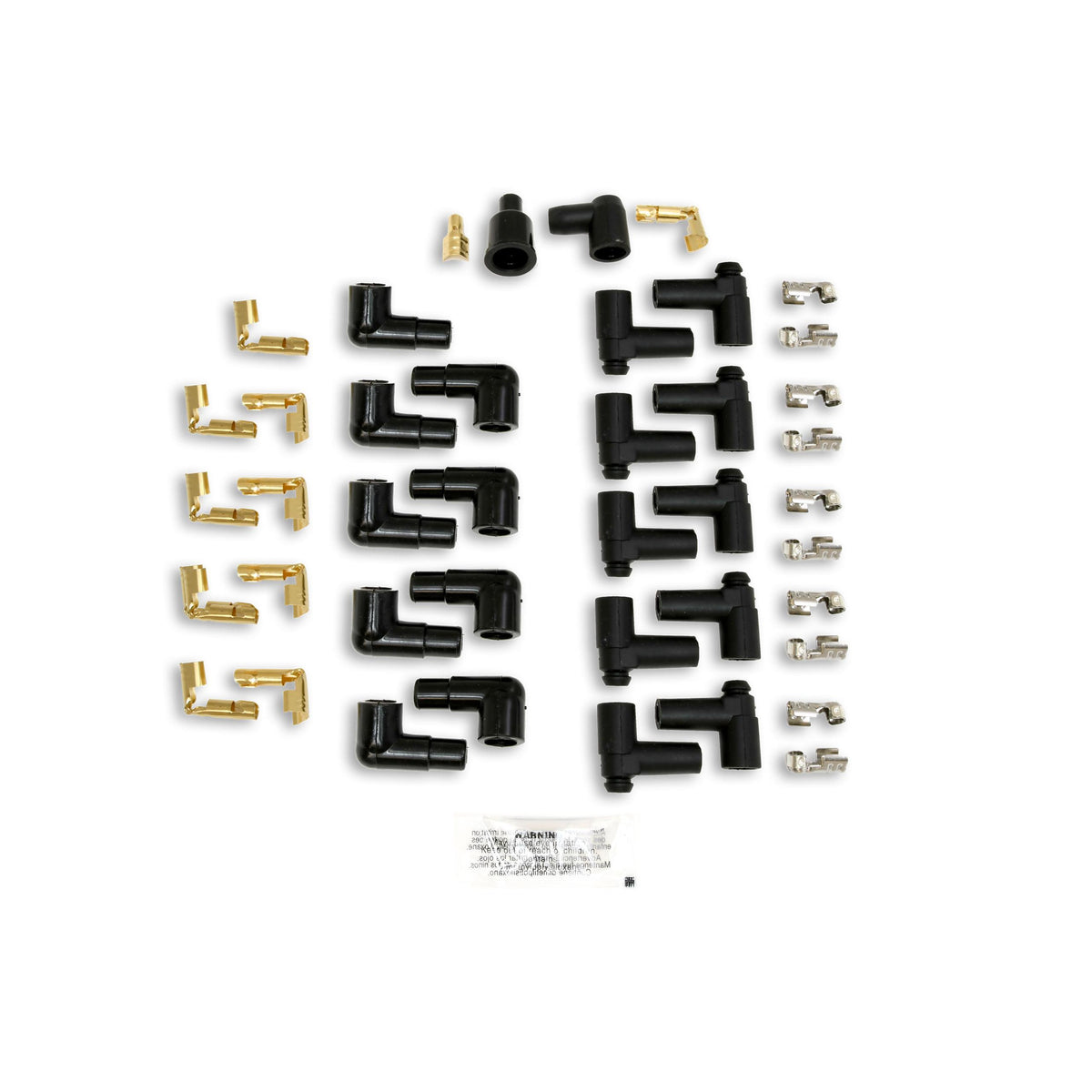 TAYLOR CABLE 8mm Spiro Pro White Ceramic Boot Universal Wire Set 90? Black - 75051