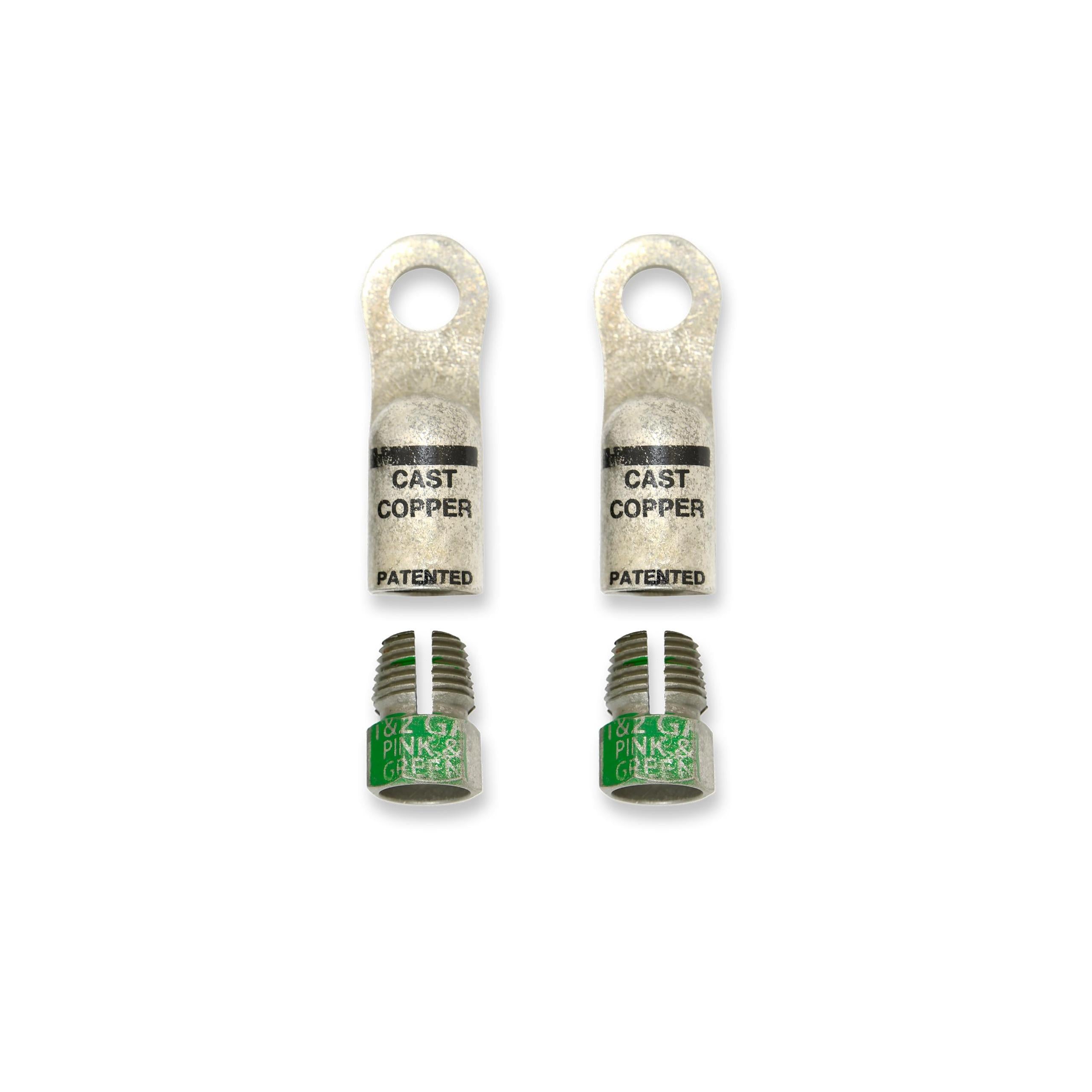 TAYLOR CABLE Brass 2ga Battery Eyelet Term - 21409