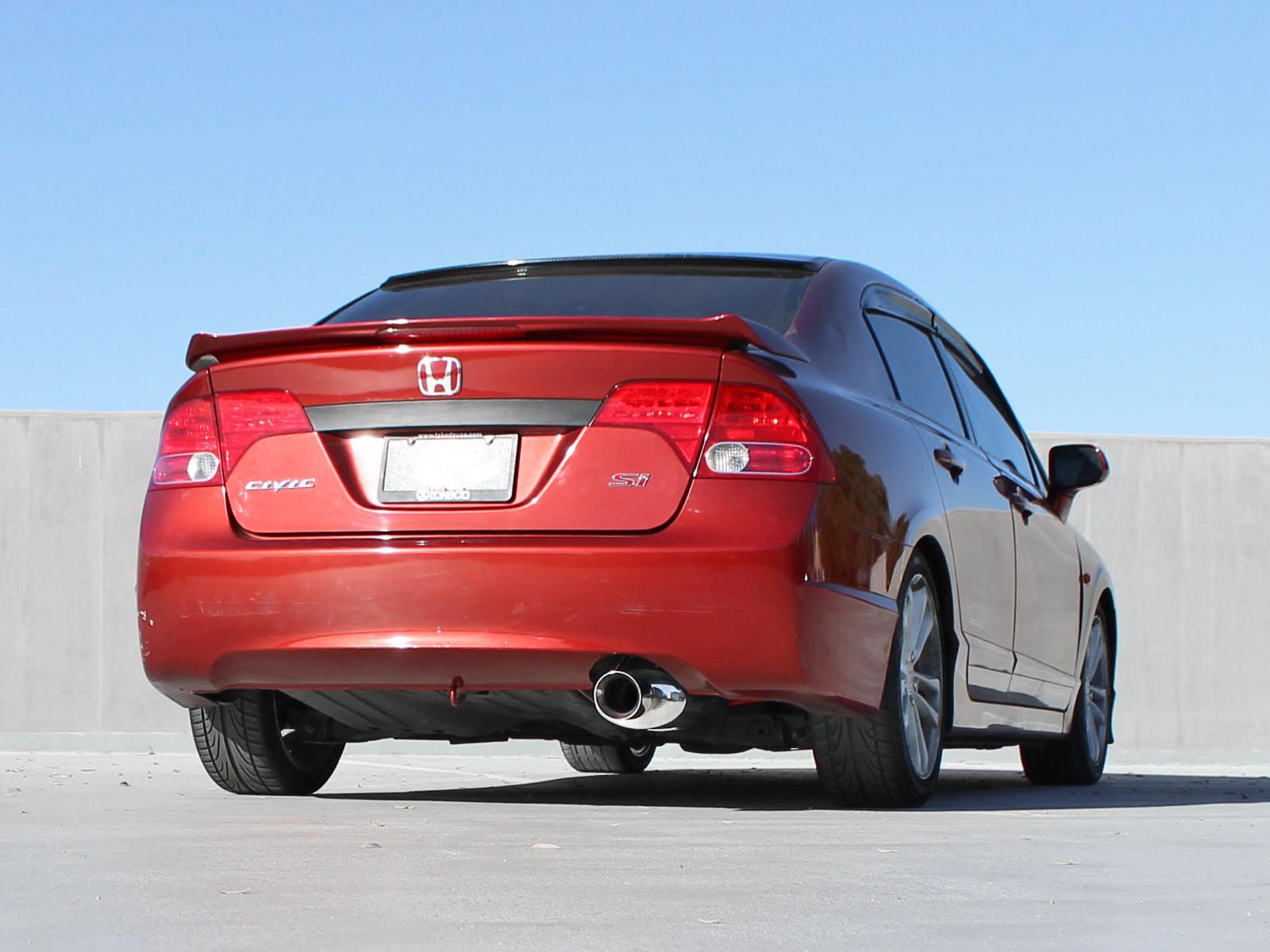 AFE Takeda 2-1/2in 304 Stainless Steel Axle-Back Exhaust System (2006-2011 Civic) - 49-36606