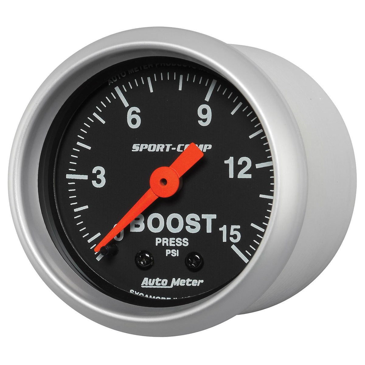 Auto Meter 2-1/16" BOOST, 0-15 PSI, SPORT-COMP - 3302