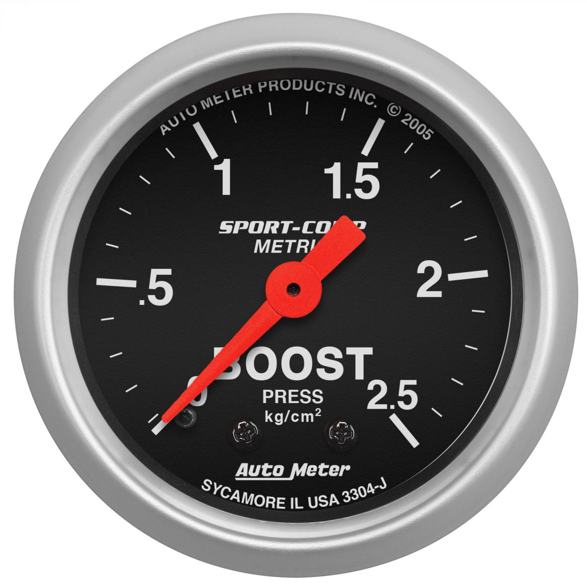 Auto Meter 2-1/16" BOOST, 2.5 KG/CM2, MECH SPORT-COMP - 3304-J