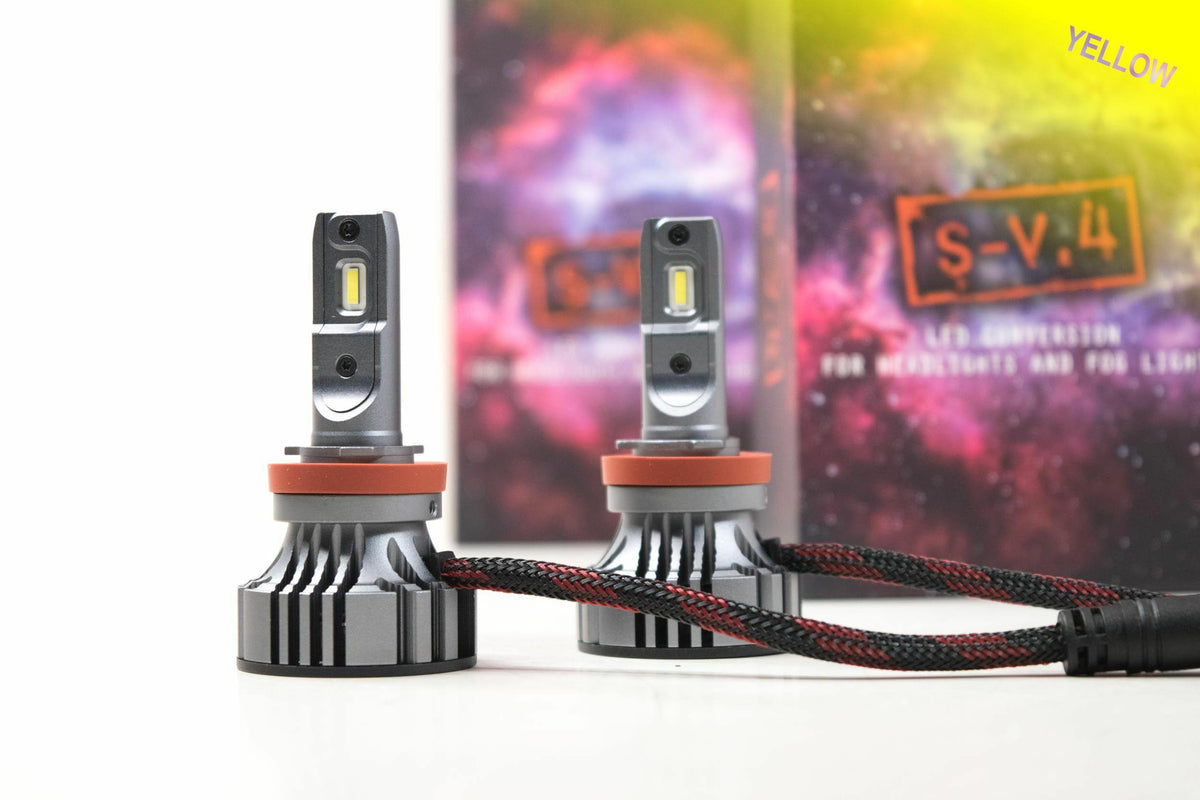 SV4 H11/H9/H8: S-V.4 LED Bulb - Yellow (Single) (Universal) - SN.LED112