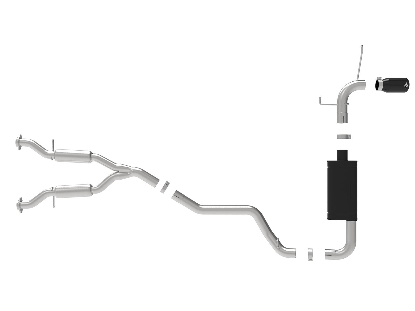 AFE Cat-Back Exhaust System (2014-2019 Jeep Grand Cherokee V6-3.6L) - 49-38078-B
