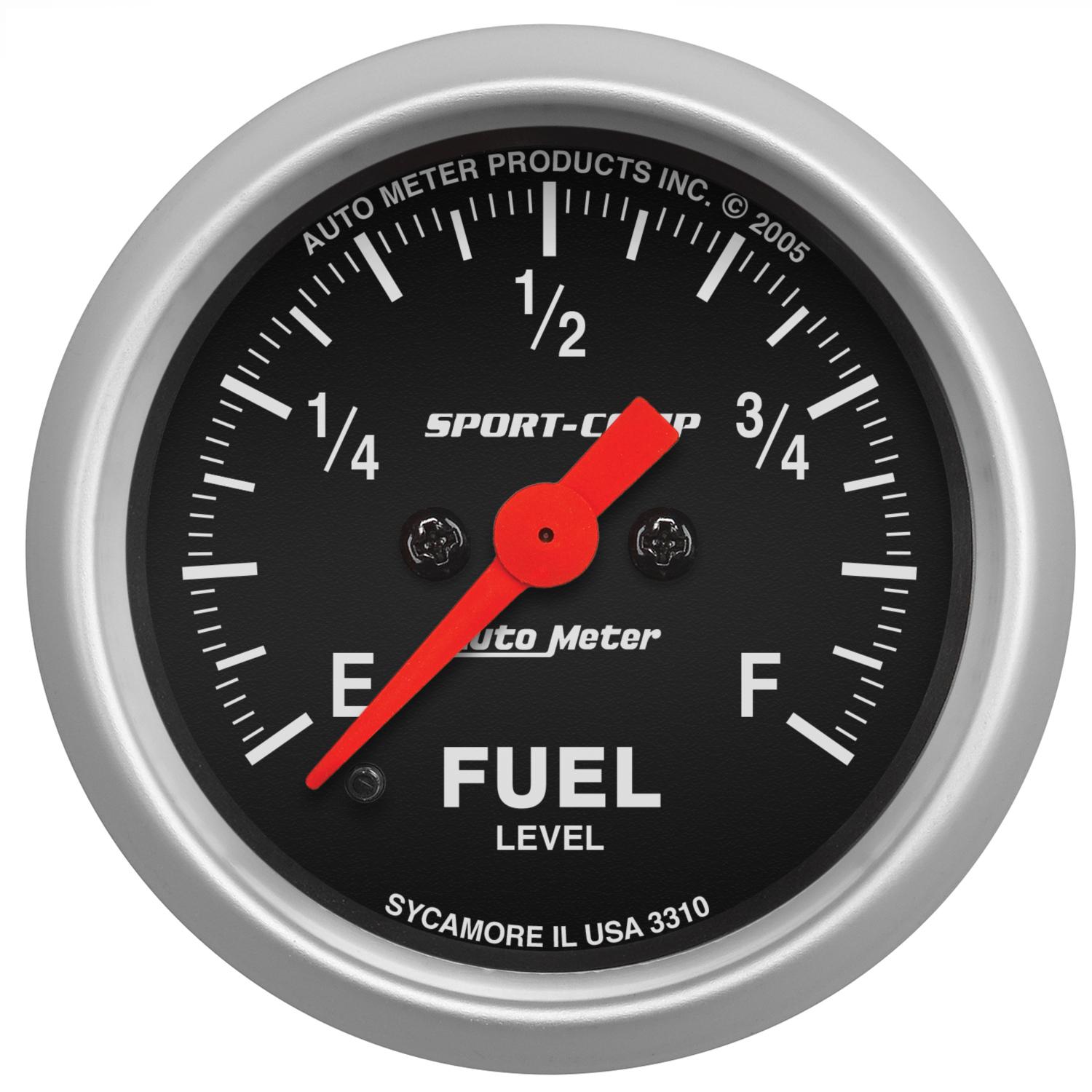 Autometer Sport Comp 2 1/16" Programmable Fuel Level Gauge