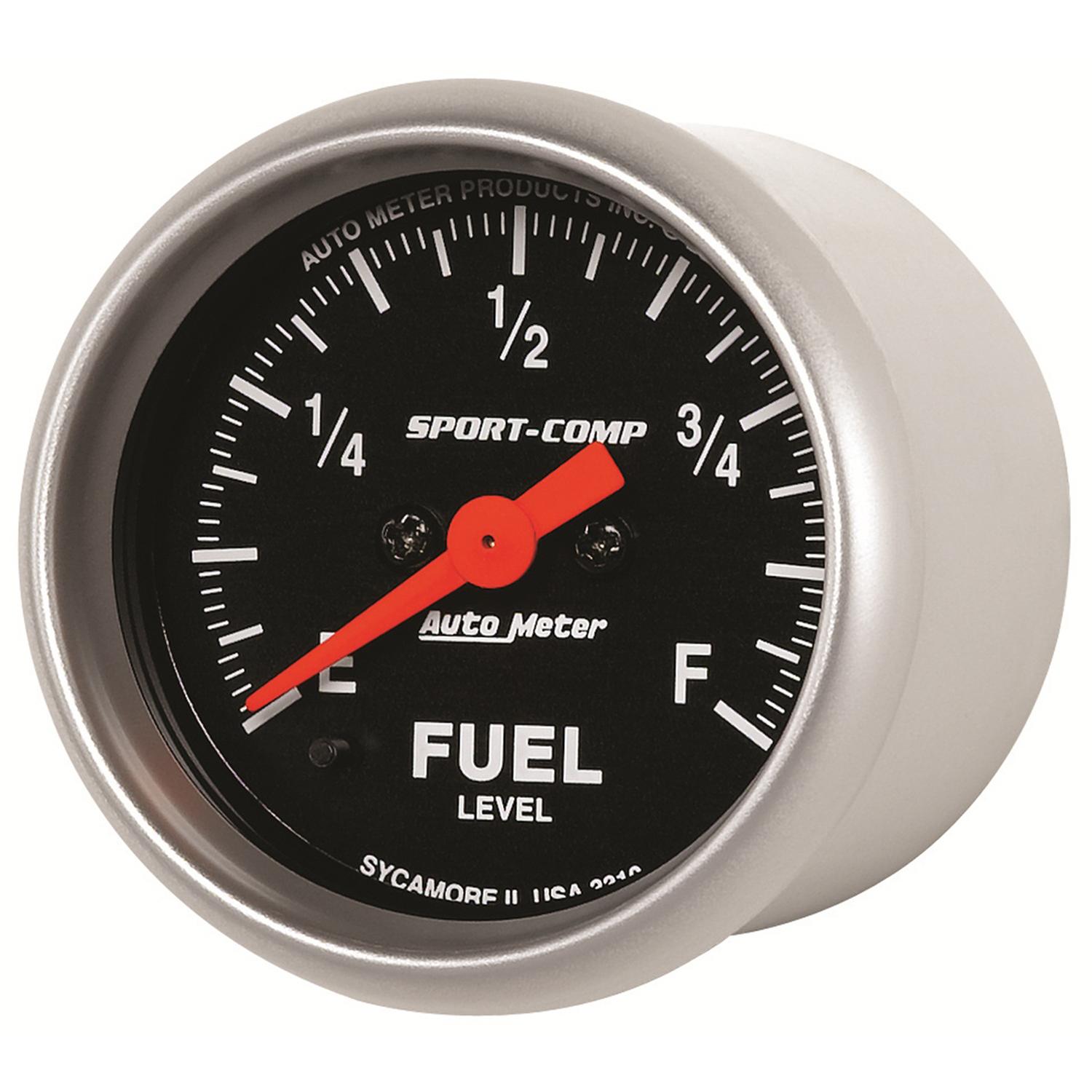 Autometer Sport Comp 2 1/16" Programmable Fuel Level Gauge