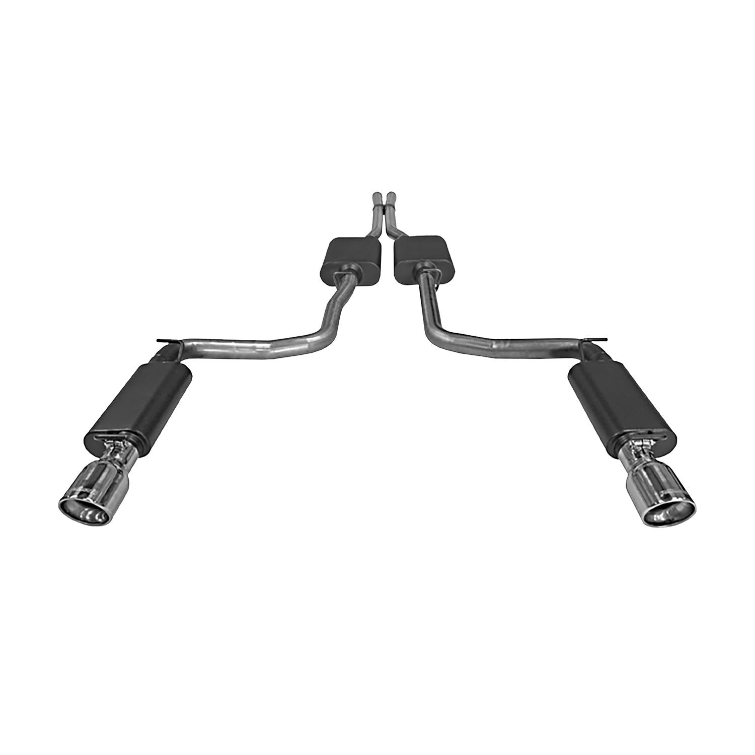 Flowmaster Cat-back System - Dual Rear Exit - Force II - Mild/Moderate Sound