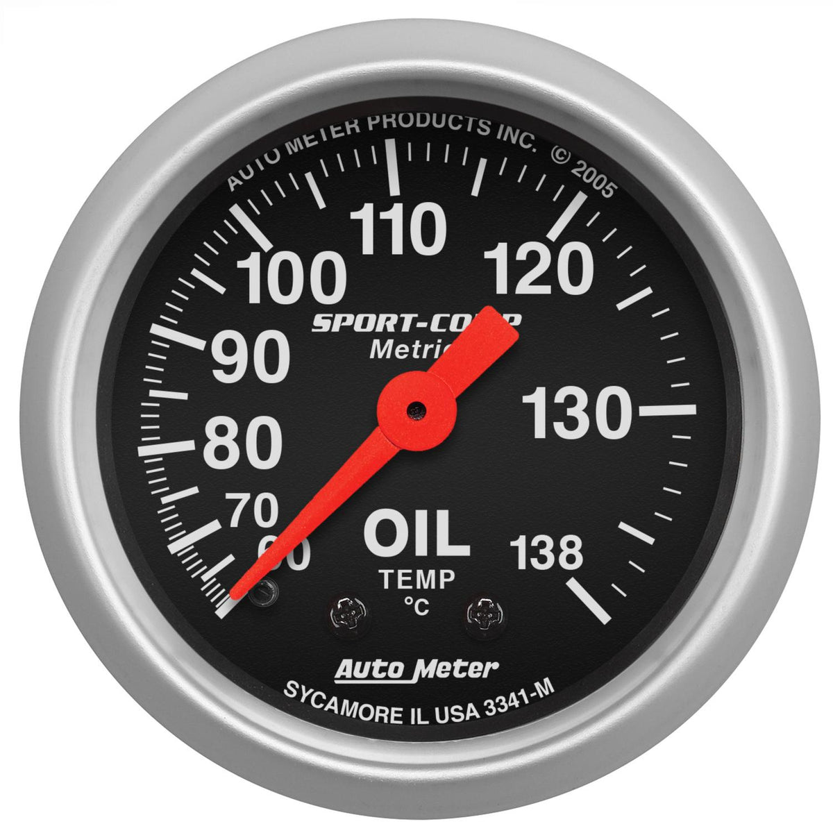 Auto Meter 2-1/16" OIL TEMPERATURE, 60-140 °C, SPORT-COMP - 3341-M