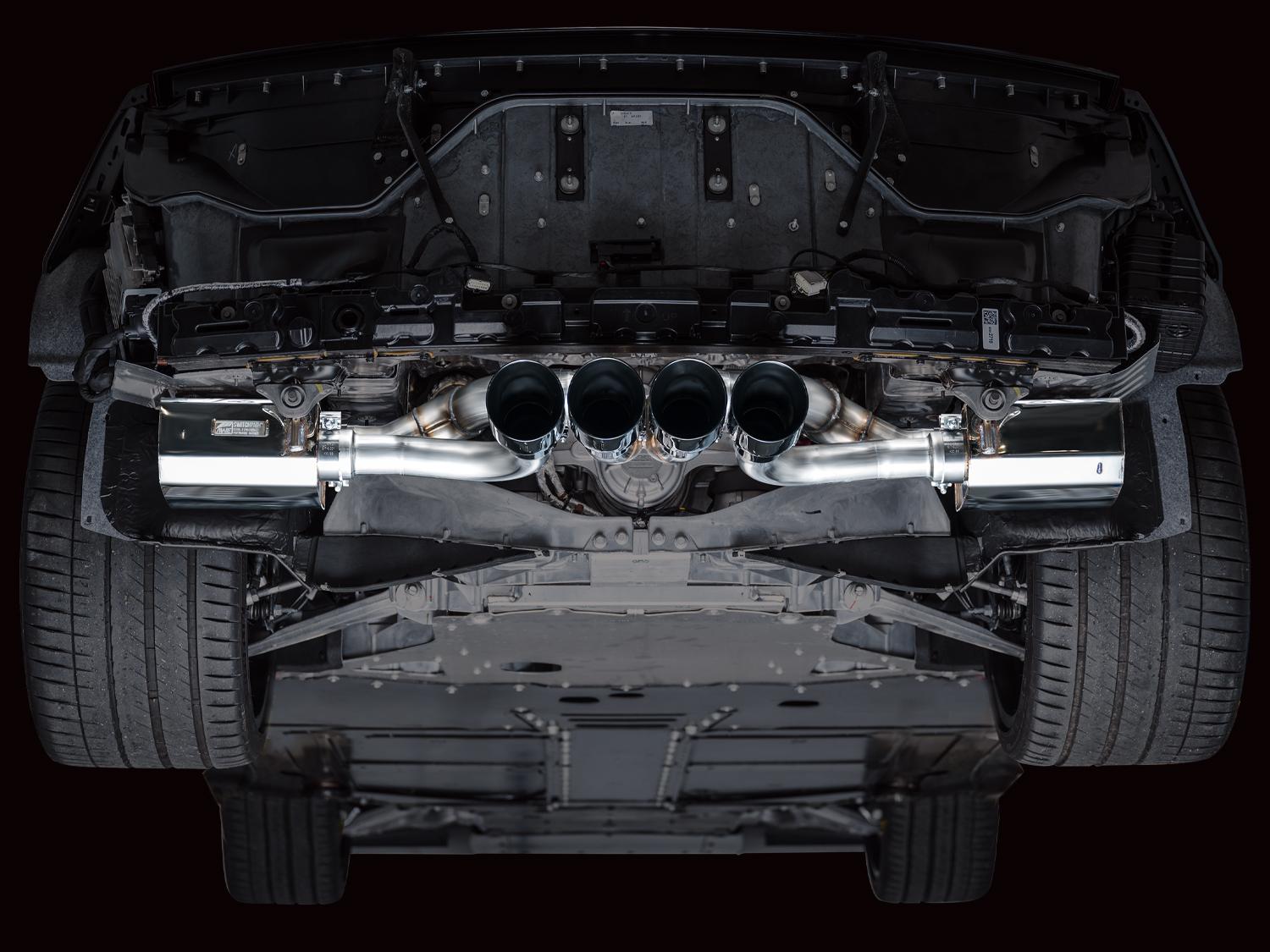 AWE SwitchPath Exhaust for C8 Corvette Z06 - Diamond Black Tips - 3025-43906