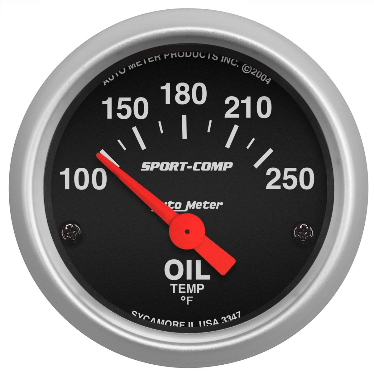 Auto Meter 2-1/16" OIL TEMPERATURE, 100-250 °F, SPORT-COMP - 3347