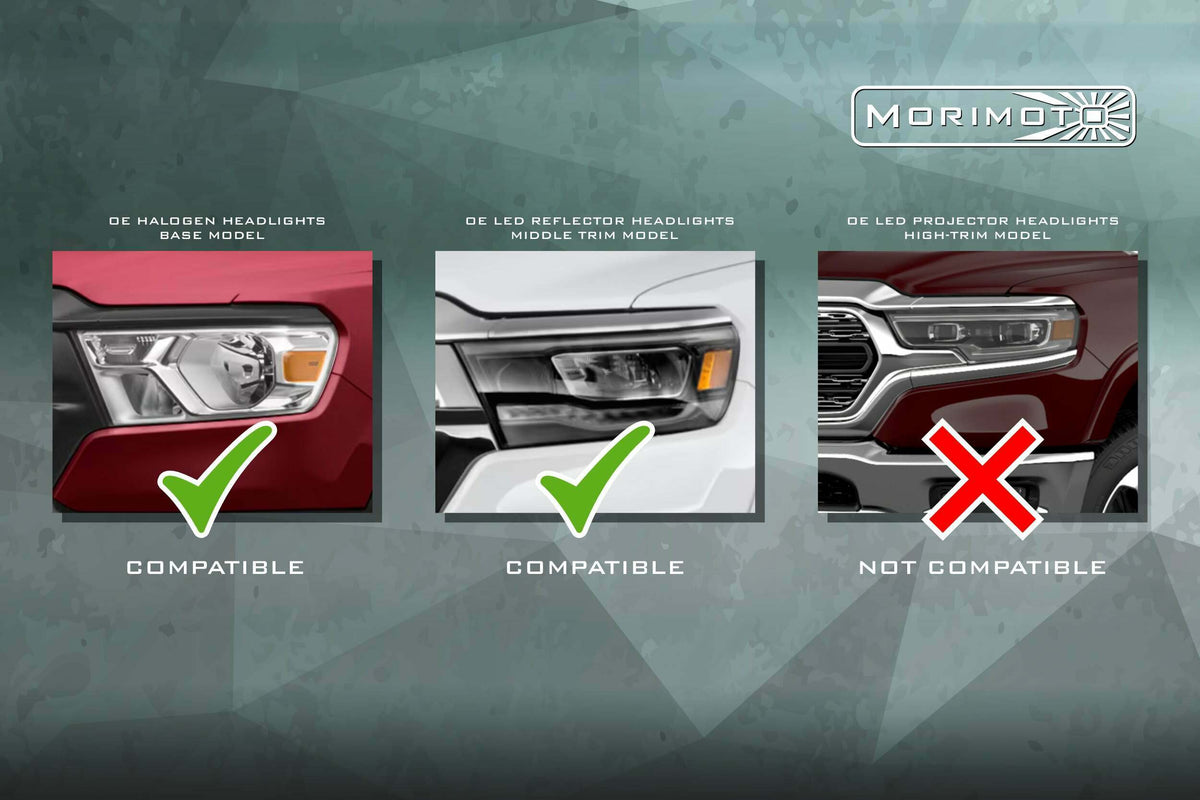 Morimoto XB LED Heads: Dodge Ram 1500 (2019+) (Pair / ASM) - LF523-ASM