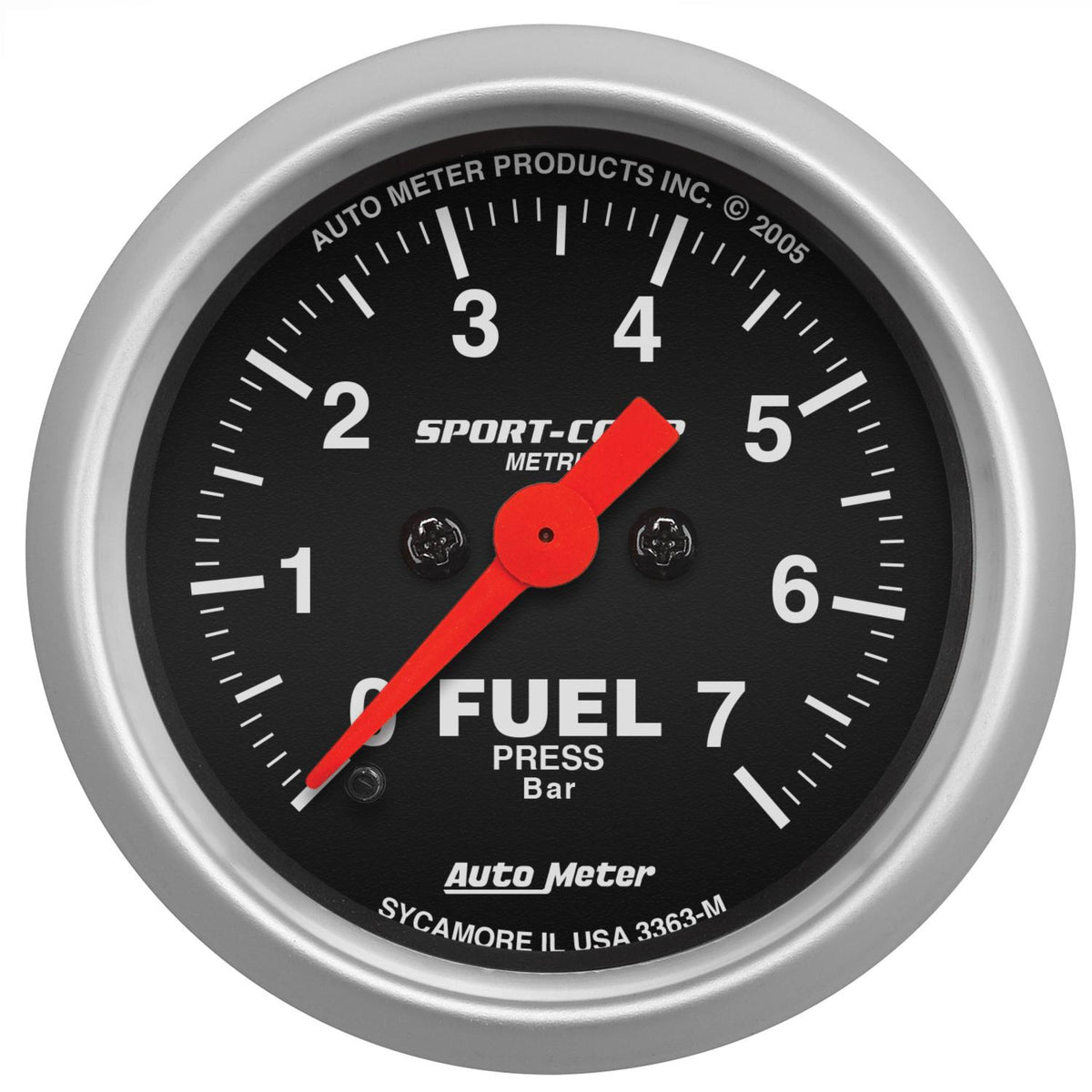 Auto Meter 2-1/16" FUEL PRESSURE, 0-7 BAR, SPORT-COMP - 3363-M