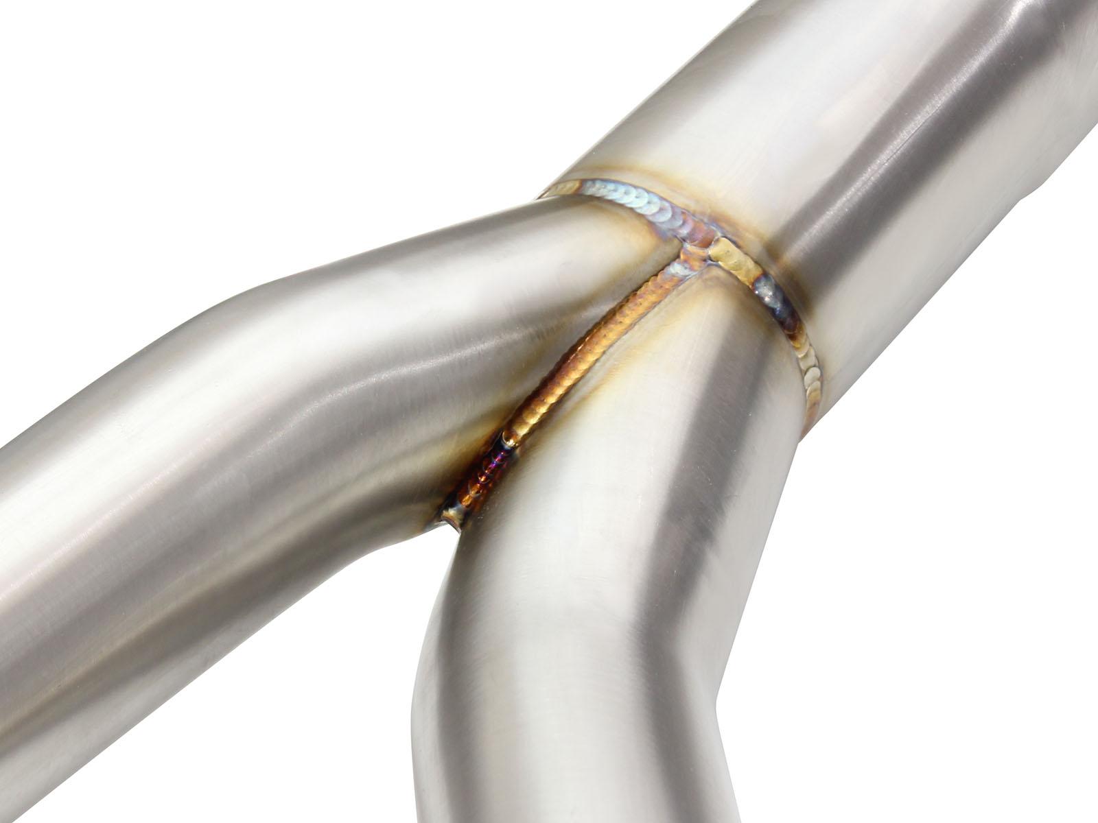 AFE MACH Force-Xp 3 IN to 2-1/2 IN Stainless Steel Cat-Back Exhaust w/ Black Tip (2011-2013 335i, 335i, 335i xDrive, 335i xDrive) - 49-36328-B