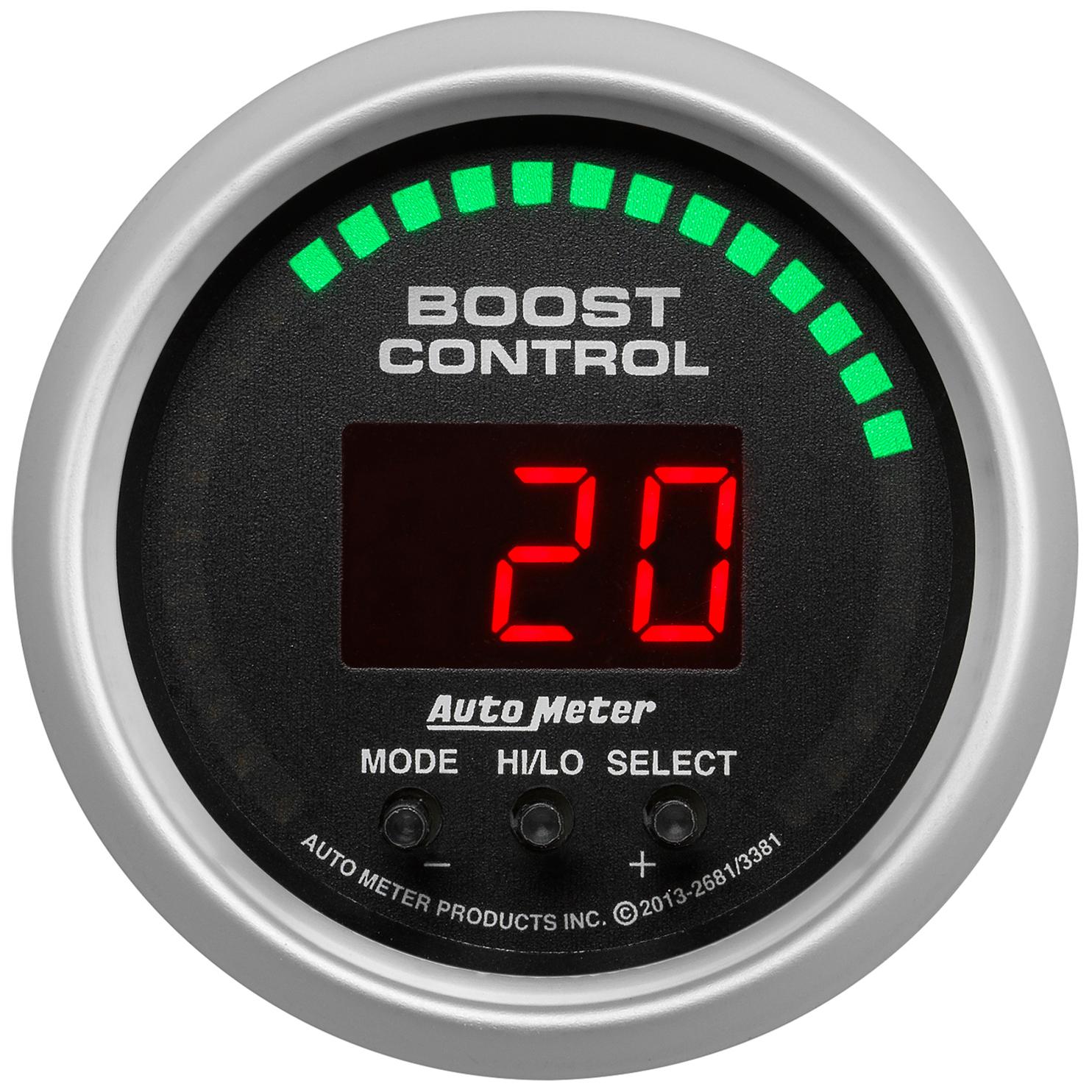 Auto Meter 2-1/16" BOOST CONTROLLER, 30 IN HG/30 PSI, SPORT-COMP - 3381