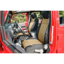 Rugged Ridge Seat Cover Kit Front Neoprene Black/Tan; 11-18 Jeep Wrangler Jk - 13215.04