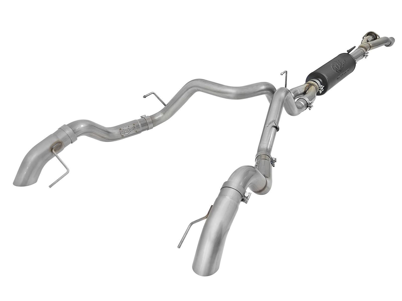 AFE MACH Force-Xp Cat-Back Exhaust System w/ Dual Hi-Tuck Tip (2017-2020 F-150, F-150) - 49-33095