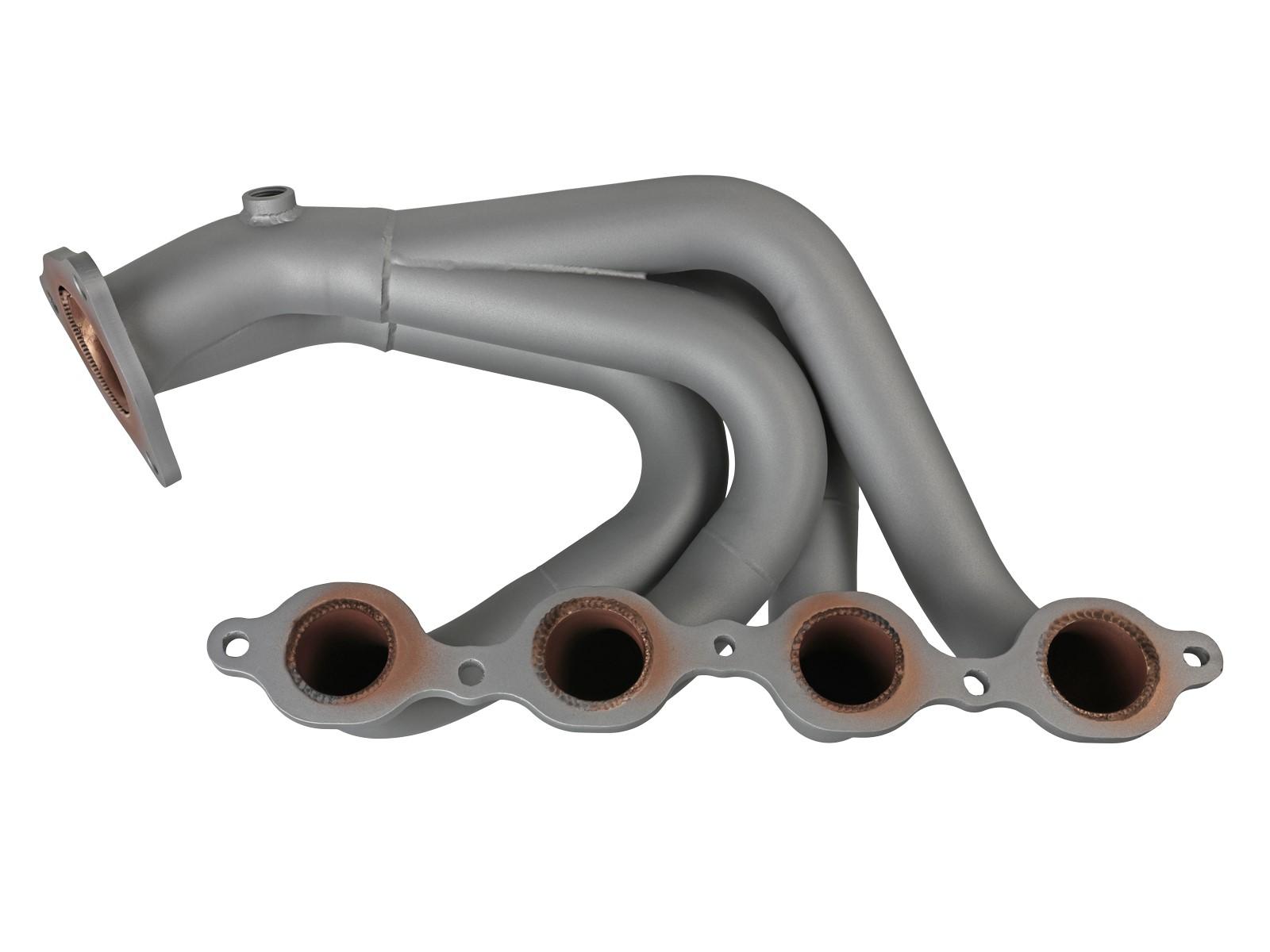 AFE Twisted Steel 1-7/8 IN to 2-3/4 IN 304 Stainless Headers w/ Titanium Coat Finish (Chevrolet Corvette (C8) 20-25 V8-6.2L) - 48-34148-T