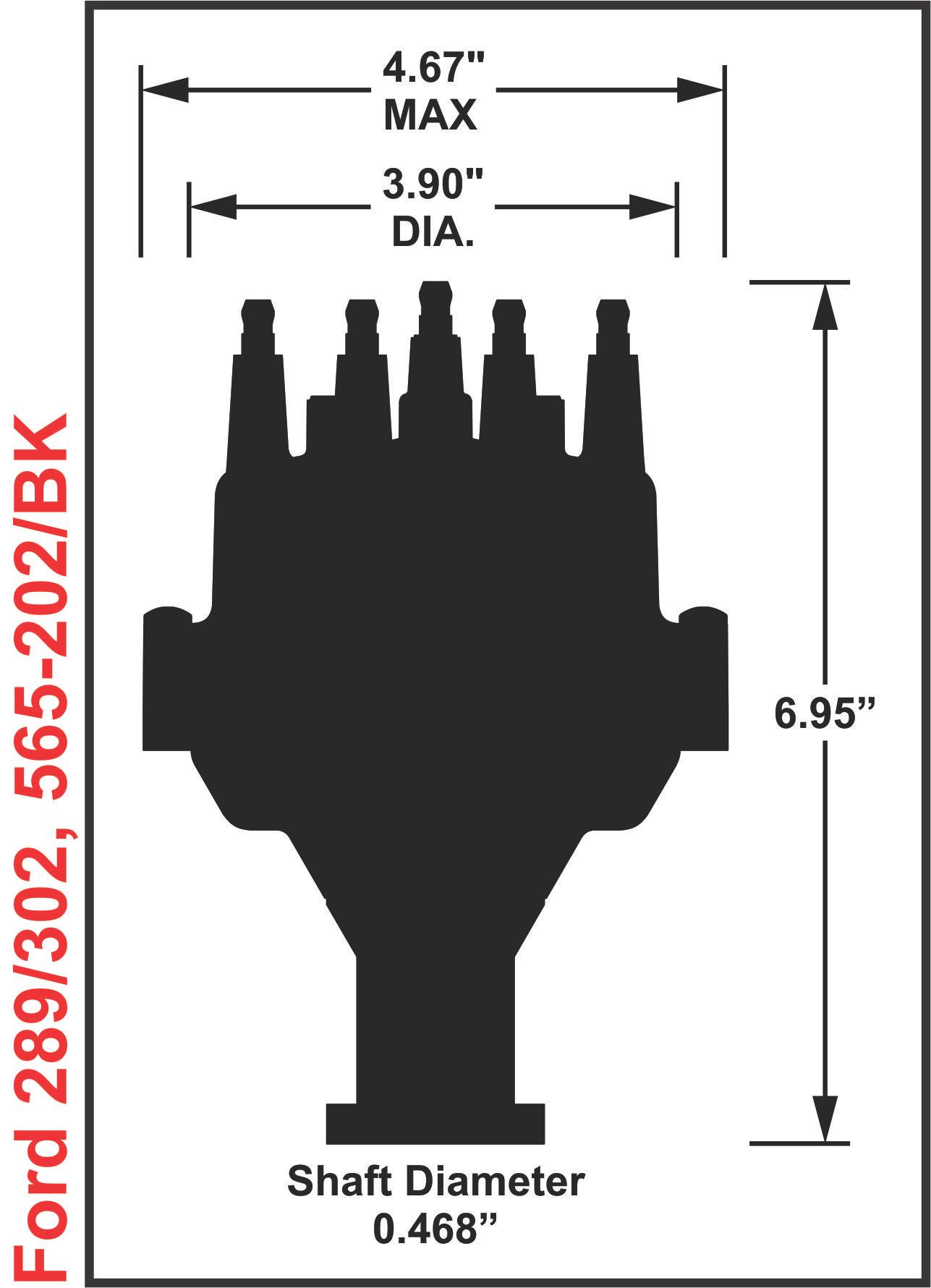 Holley Efi 565-202 Distributor, Dual Sync, Ford 302