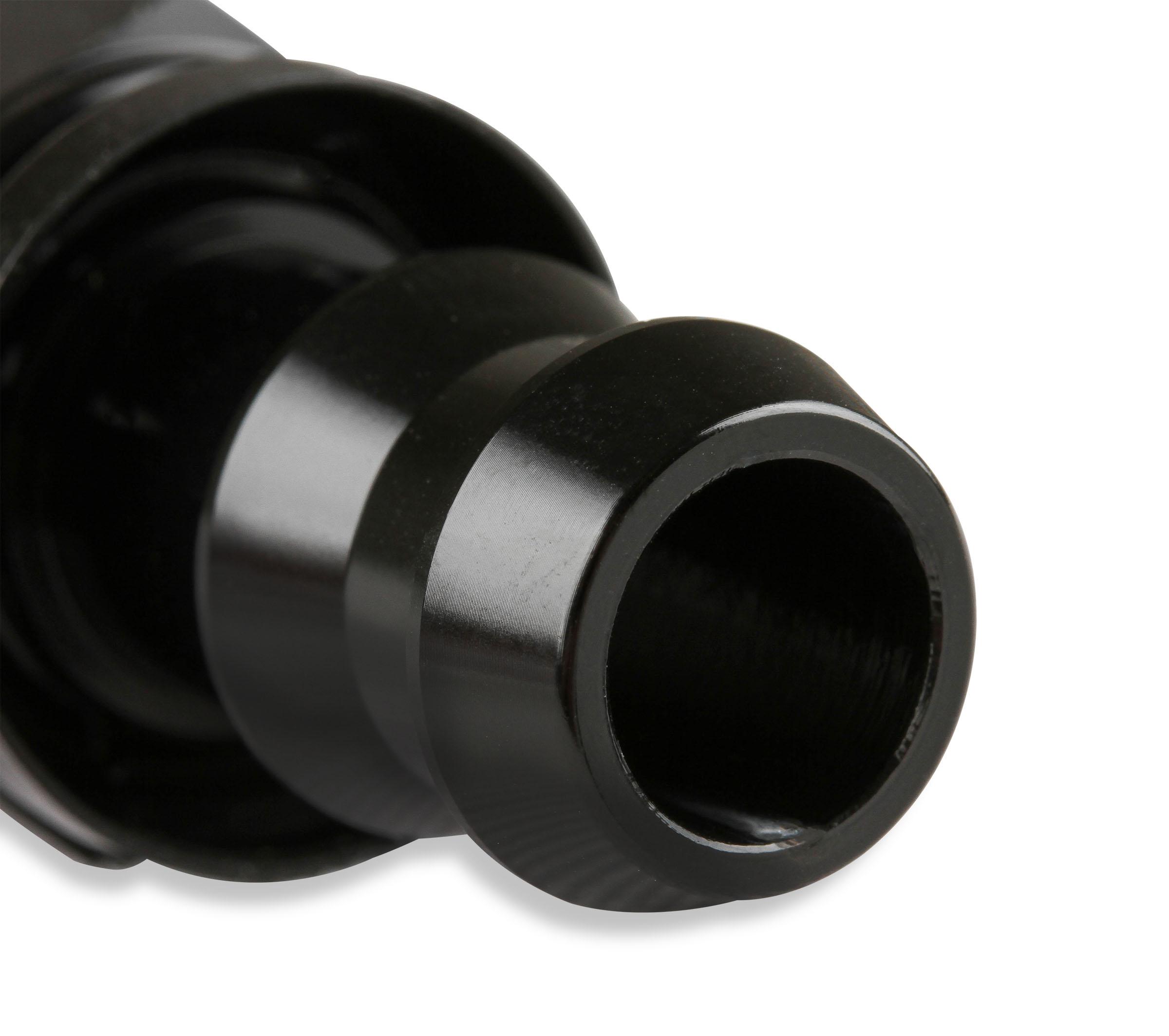 Mr. Gasket -10 AN Straight Push-On Hose Ends - Black.  - 200110-BL