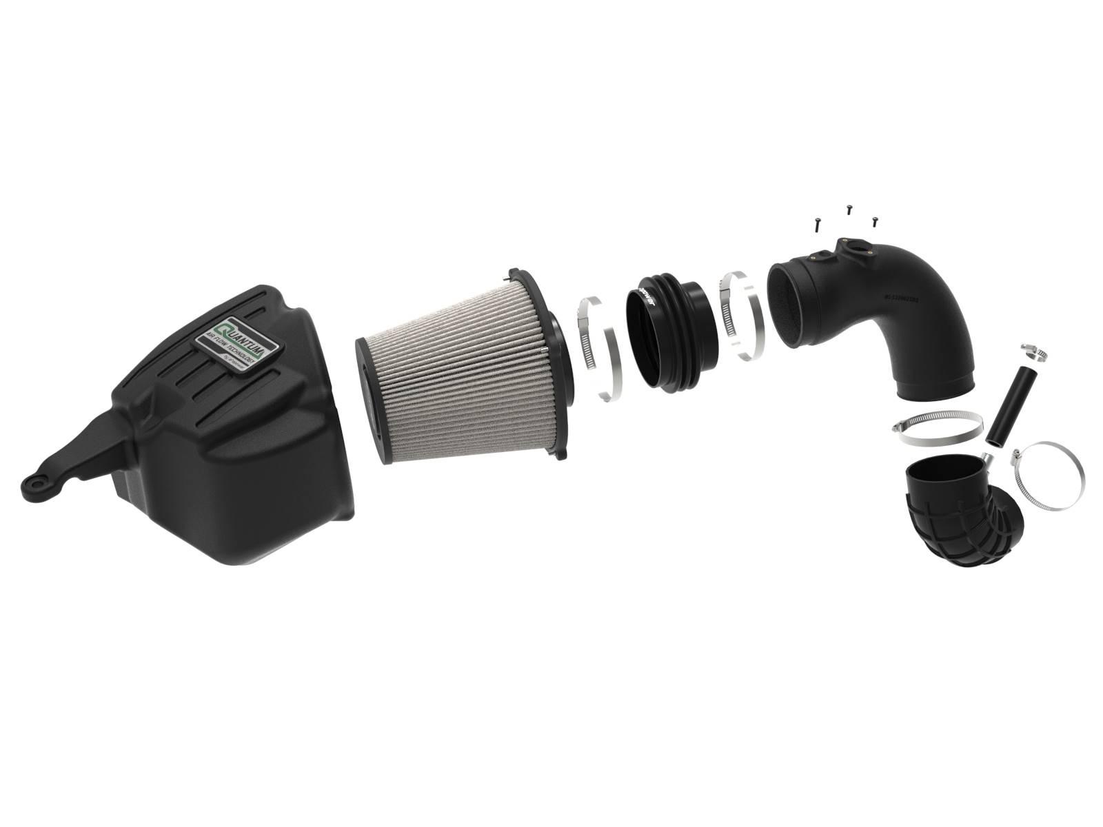 aFe Quantum Cold Air Intake System w/ Pro DRY S Filter (2007.5-2009 Dodge RAM Diesel Trucks L6-6.7L(td)) - 53-10026D
