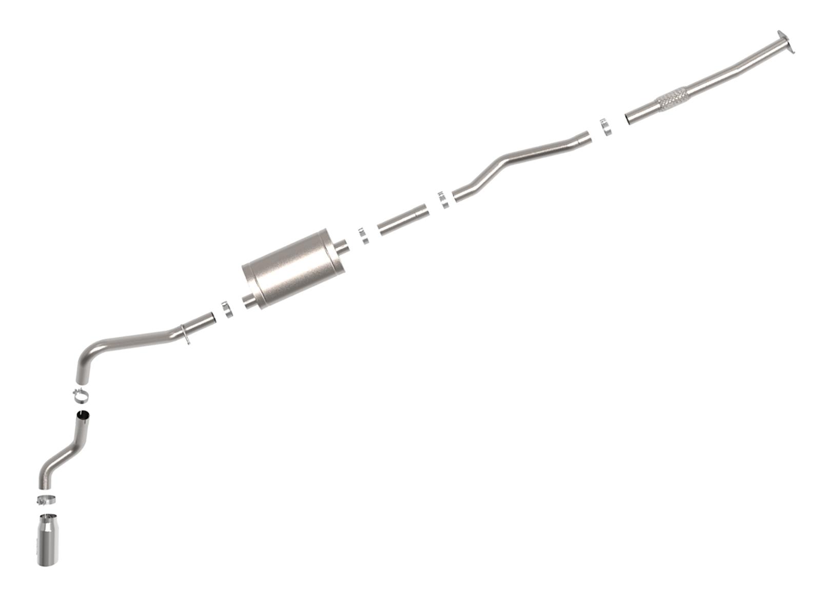 AFE Cat-Back Exhaust System (2019-2020 GM Trucks L4-2.7L (t)) - 49-44108-P