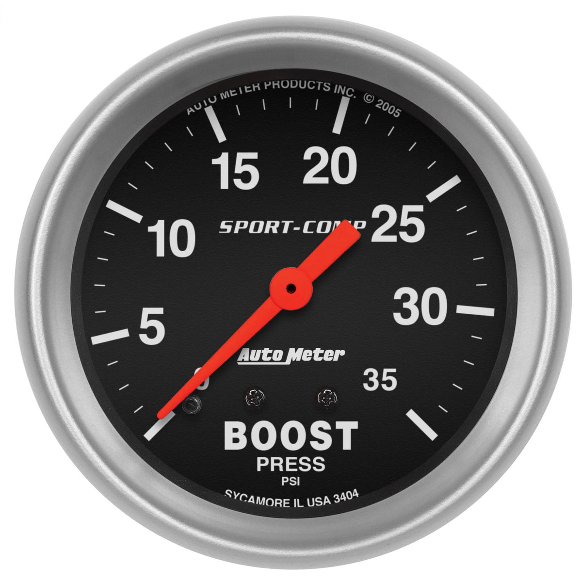 Auto Meter 2-5/8" BOOST, 0-35 PSI, SPORT-COMP - 3404