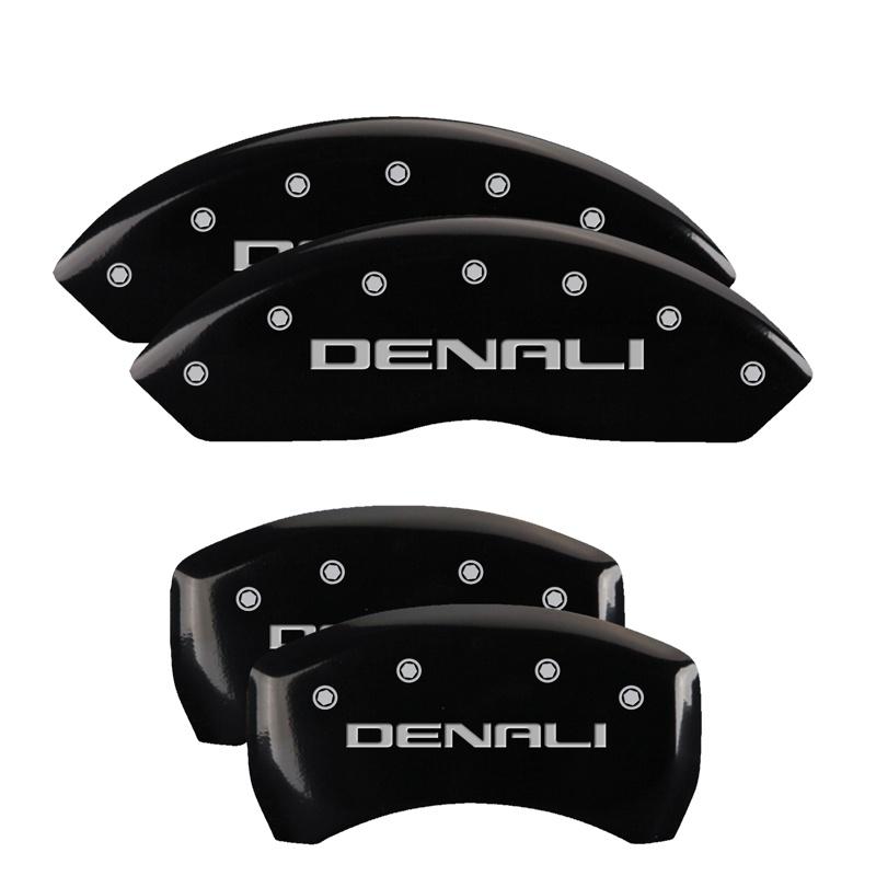MGP Set Of 4: Black Finish, Silver Denali (2017-2020 Acadia SLT, Acadia SL, Acadia SLE, Acadia Denali) - 34212SDNLBK