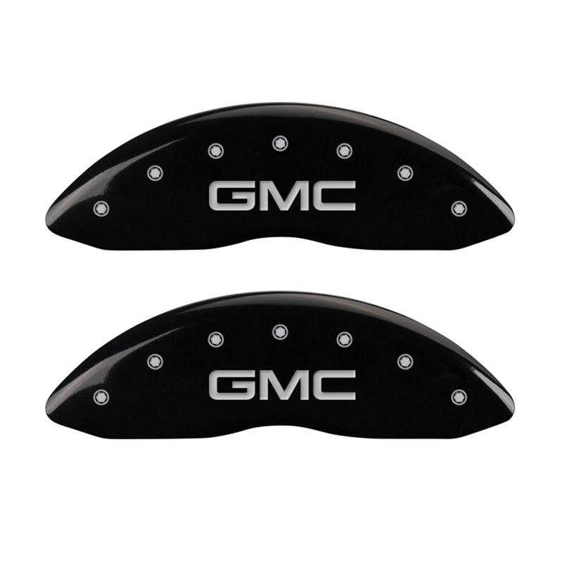 MGP Front Set Of 2: Black Finish, Silver GMC (2004-2012 GMC Canyon) - 34213FGMCBK