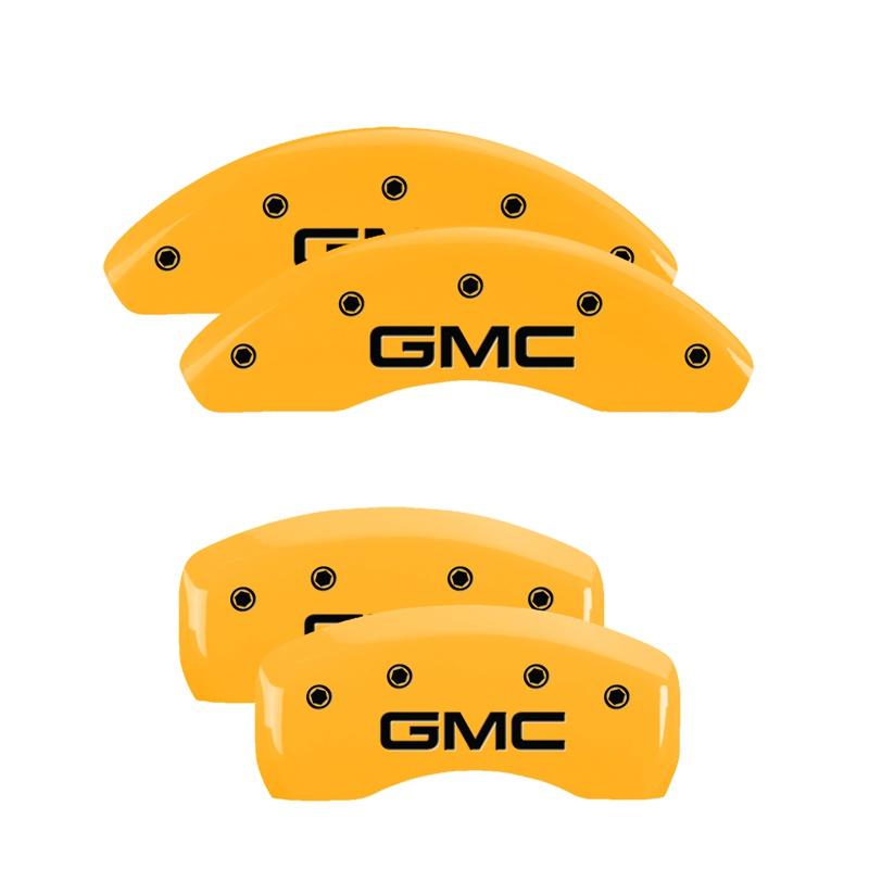 MGP Set Of 4: Yellow Finish, Black GMC (2018-2020 Terrain SLE, Terrain SL, Terrain Denali, Terrain SLT) - 34215SGMCYL