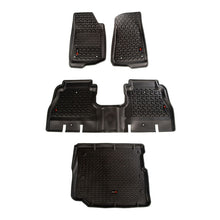 Rugged Ridge Floor Liner Front/Rear/Cargo; Black 2018-2020 Jeep Wrangler Jl 4 Dr - 12988.05
