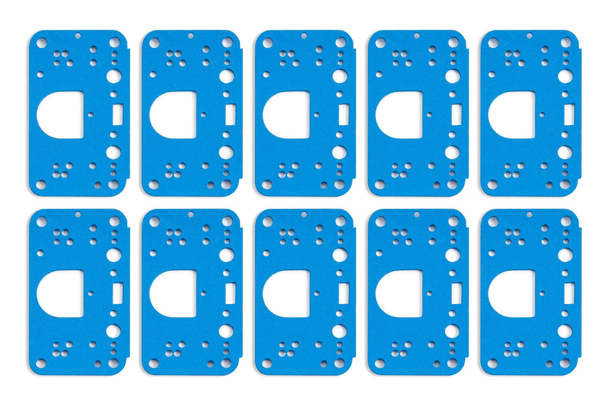 Holley Dominator 3 Circuit Metering Block Gasket 10-PK.  - 108-198