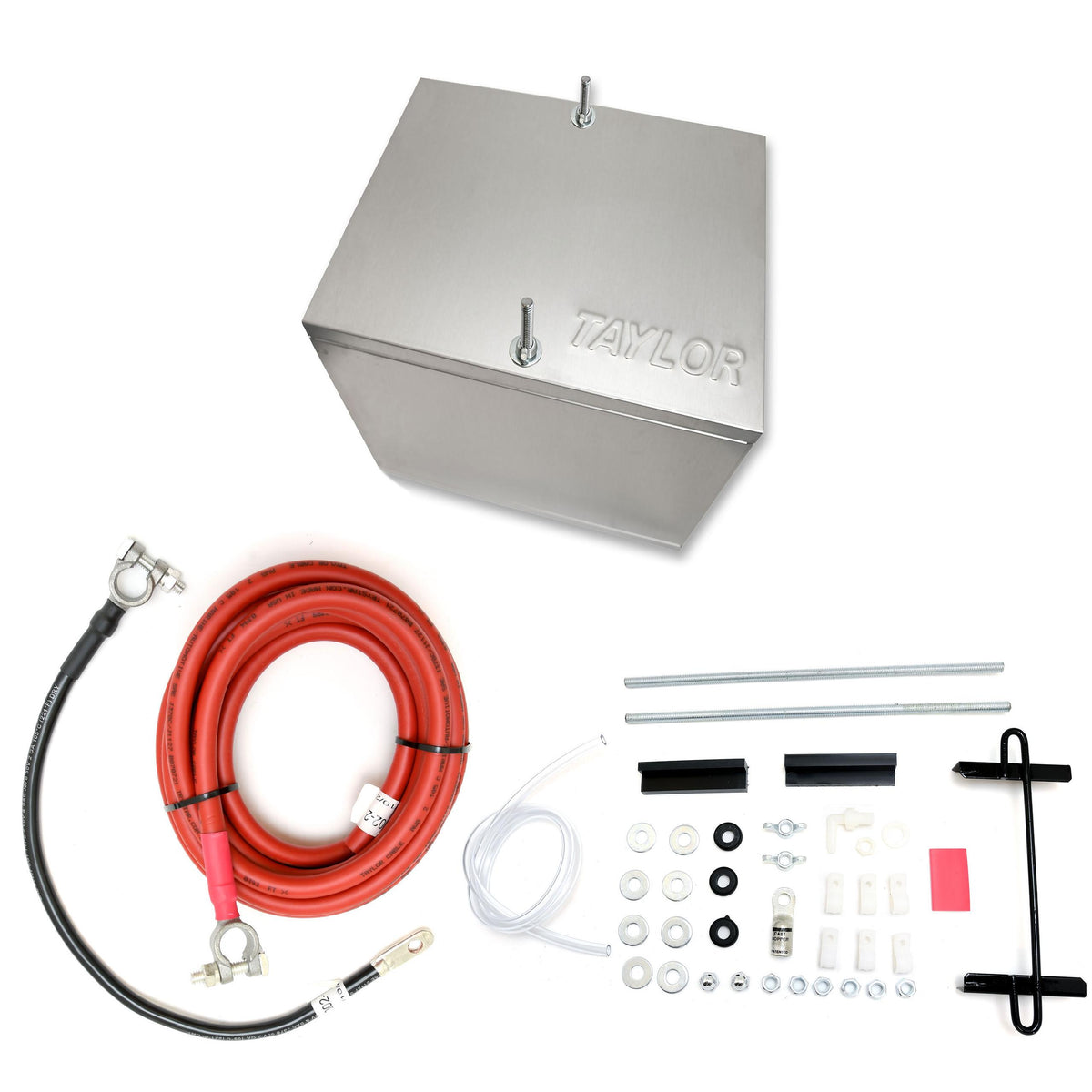 TAYLOR CABLE Battery Box alum NHRA w/2ga Cables - 48201