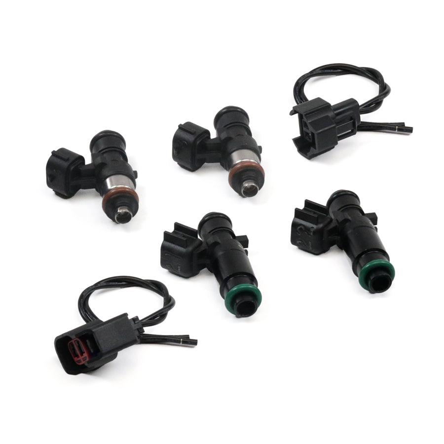 DeatschWerks Matched set of 4 fuel injectors, two 1000cc/min injectors and two 2200cc/min injectors - 16u-17-1022-4
