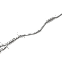 AFE Takeda 2-1/2 IN 304 Stainless Steel Cat-Back Exhaust System w/ Blue Flame Tip (Honda Civic Si Sedan 17-20 L4-1.5L (t)) - 49-36619-L