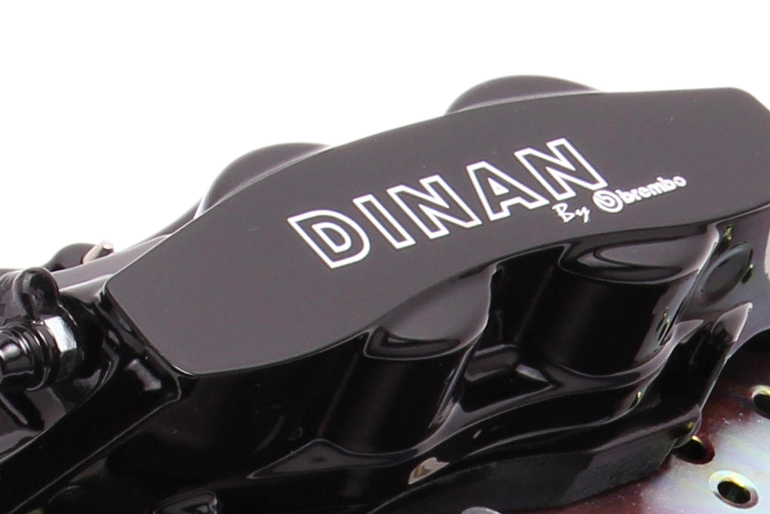 Dinan Brembo Brake Set; Front; Black Caliper; Drilled; - D290-0891-BD